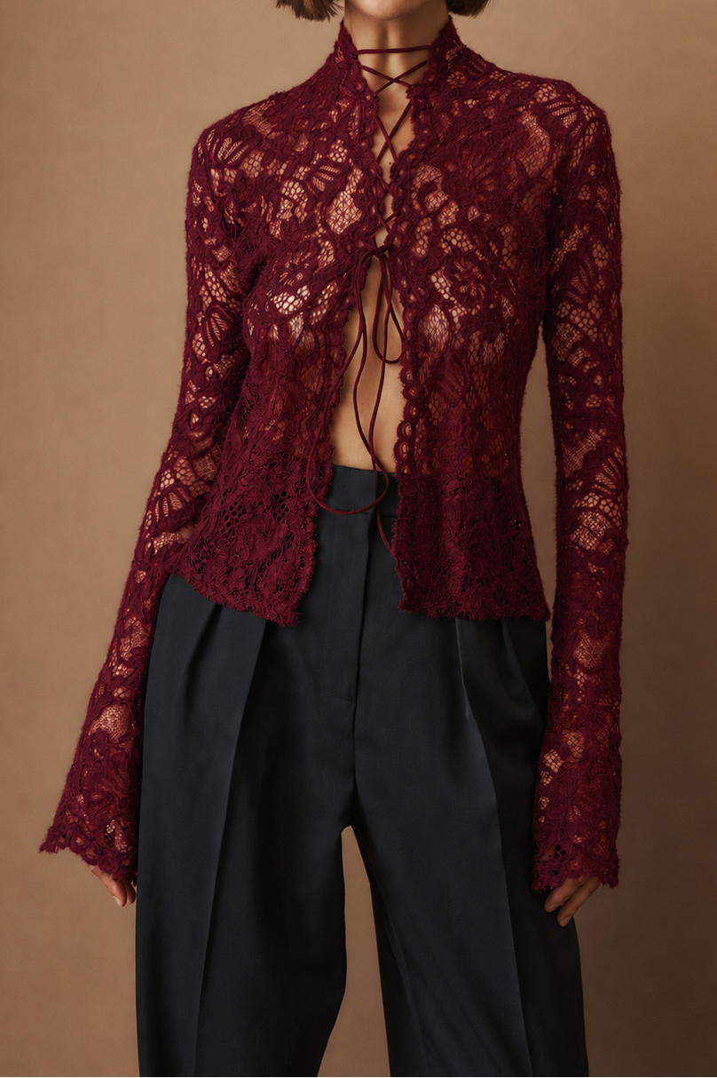 Sally Top Burgundy - DÉSORDRE