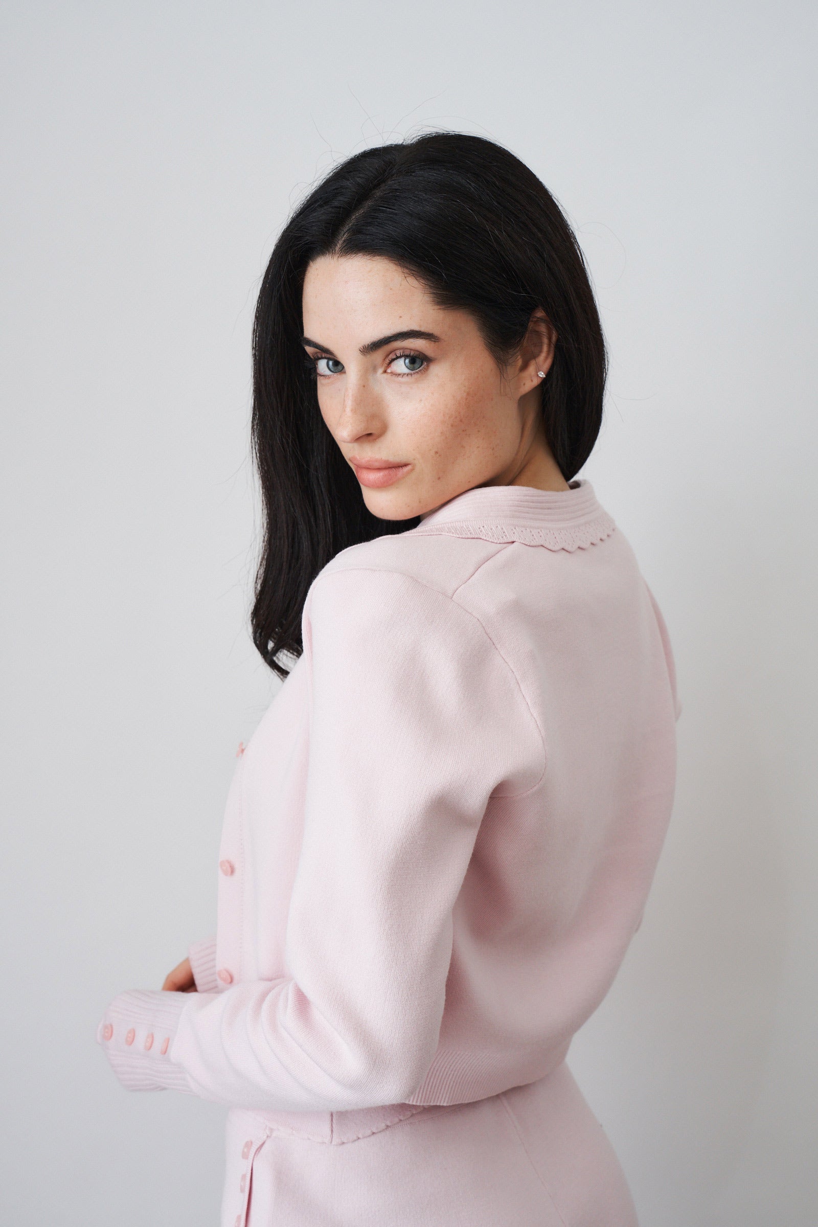 Jenna Pink Cardigan