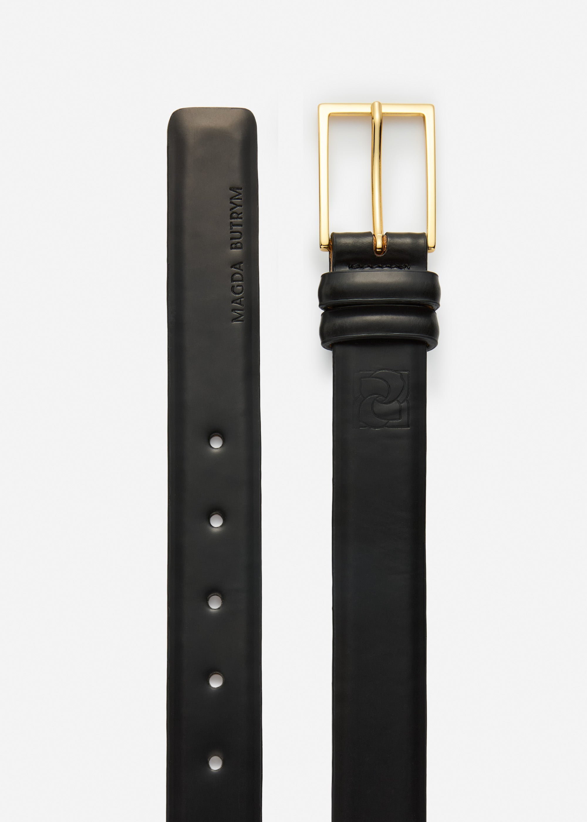Leather Belt Black Gold - Magda Butrym