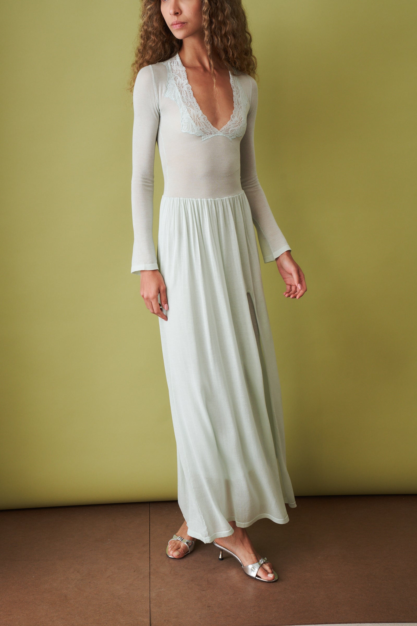 Maris Dress Eucalyptus - DÉSORDRE