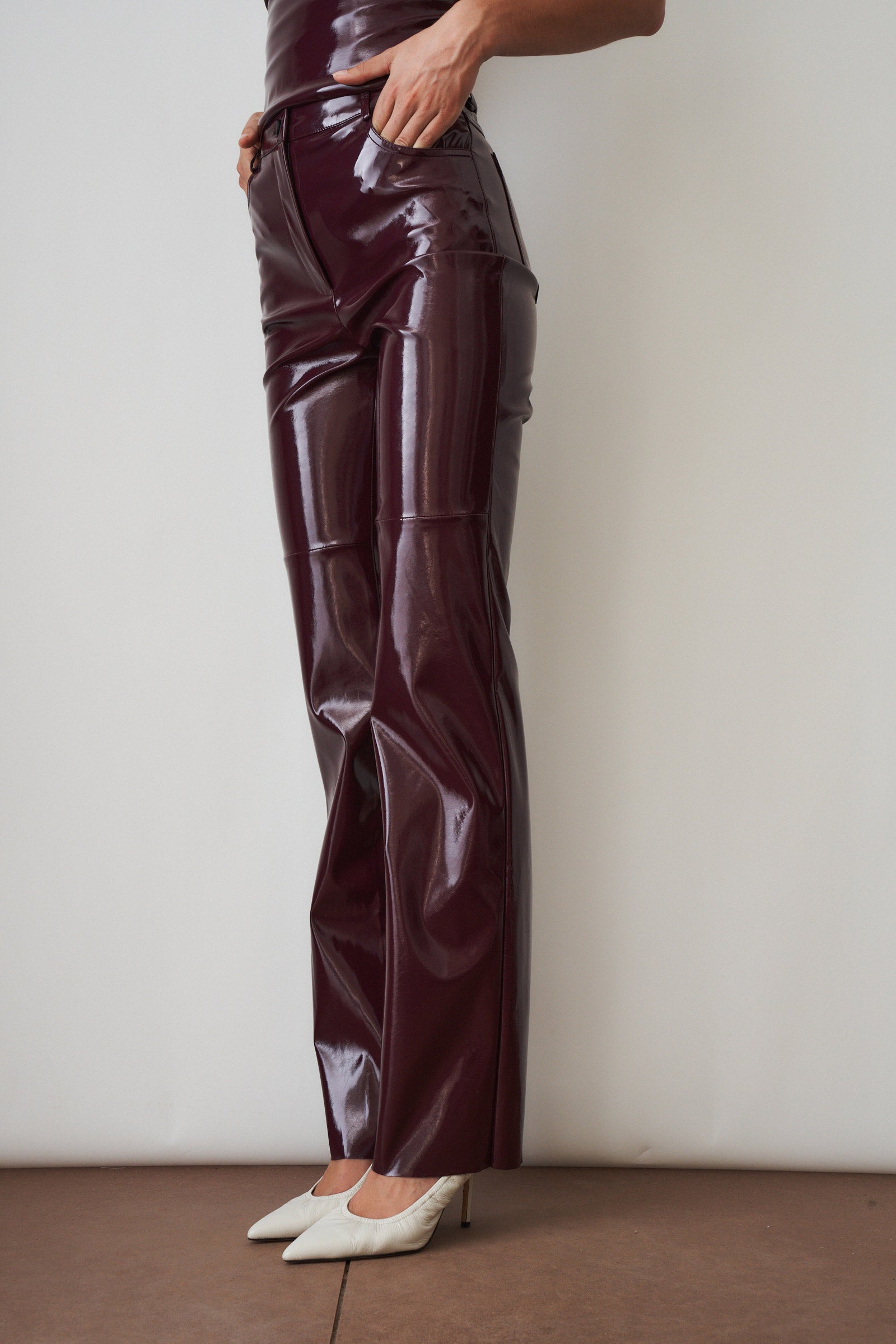 Killa Pants Plum Patent - DÉSORDRE