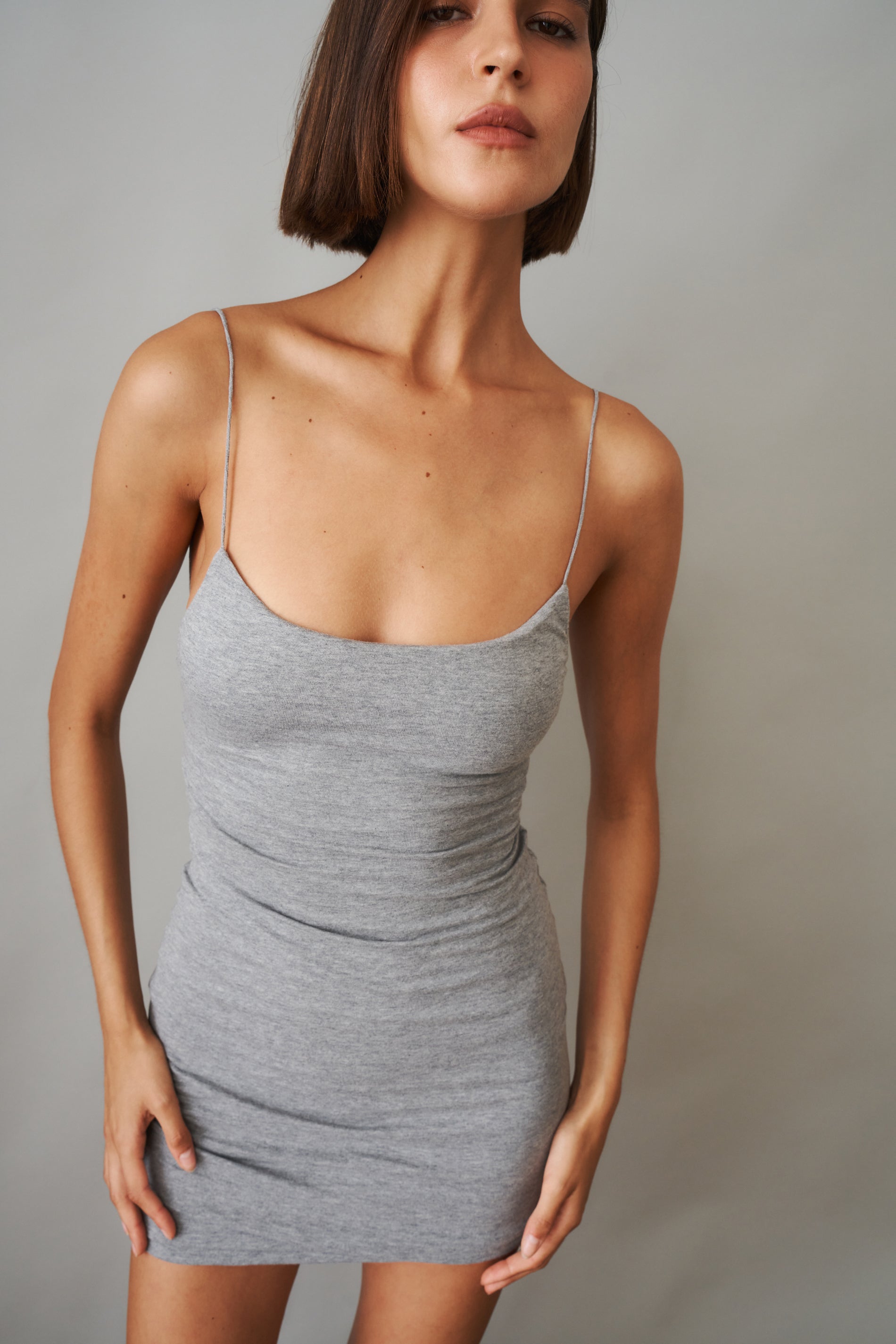 Kate Grey Dress - DÉSORDRE