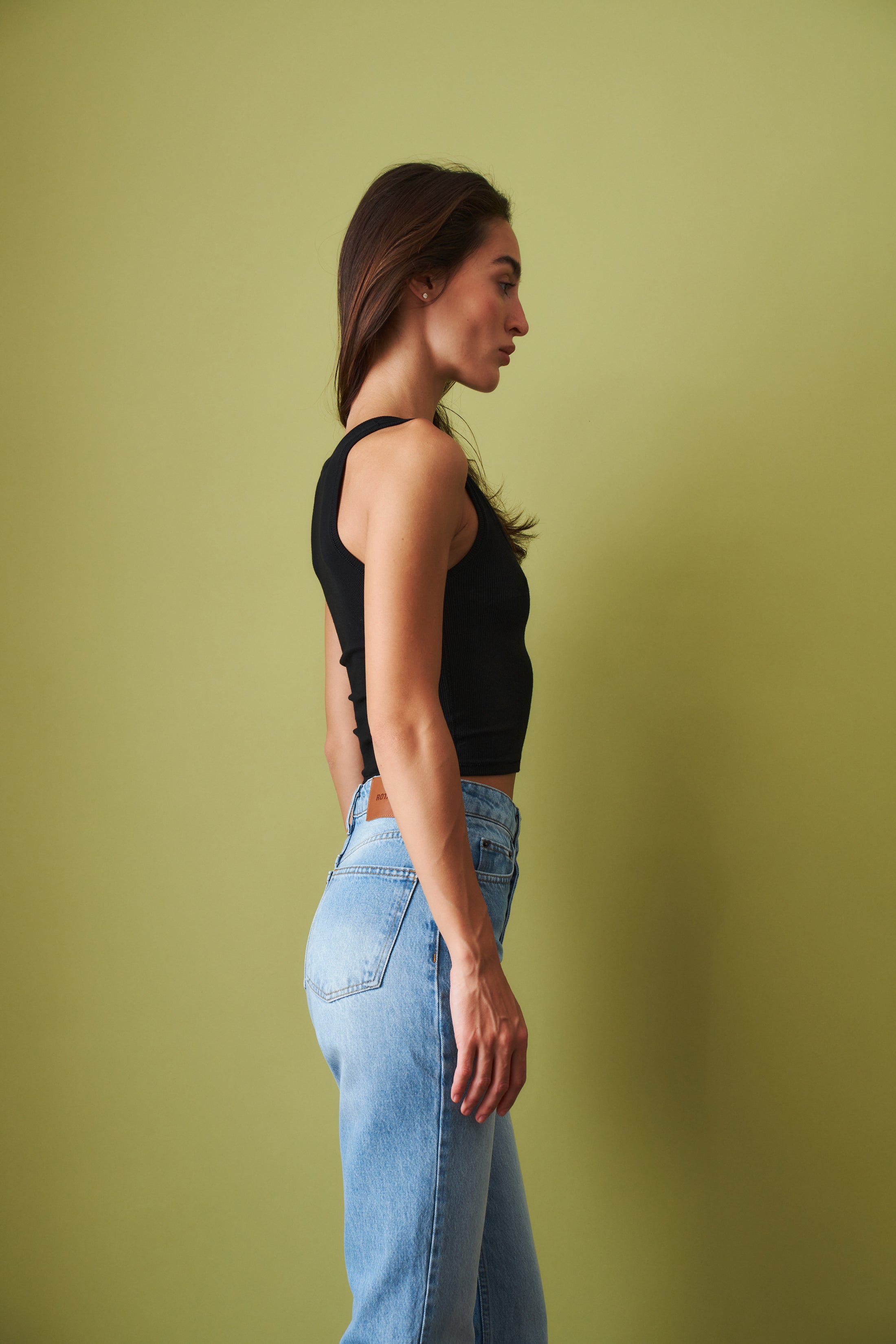 Square Neck Tank Black - DÉSORDRE