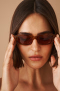 Narrow Light Havana Sunglasses - DÉSORDRE