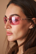 Pink GG Shield Sunglasses - DÉSORDRE
