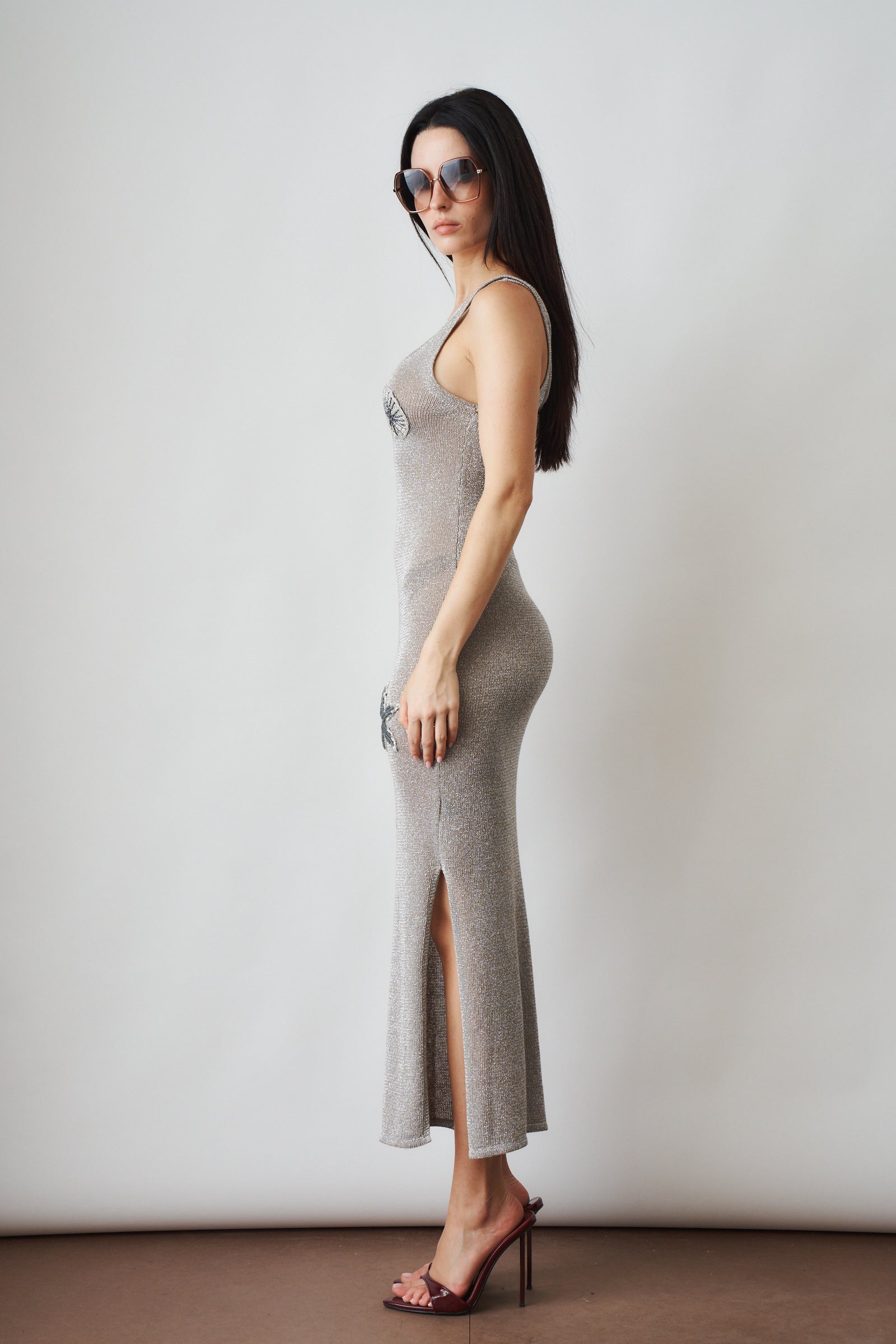 Roselle Dress Silver - DÉSORDRE