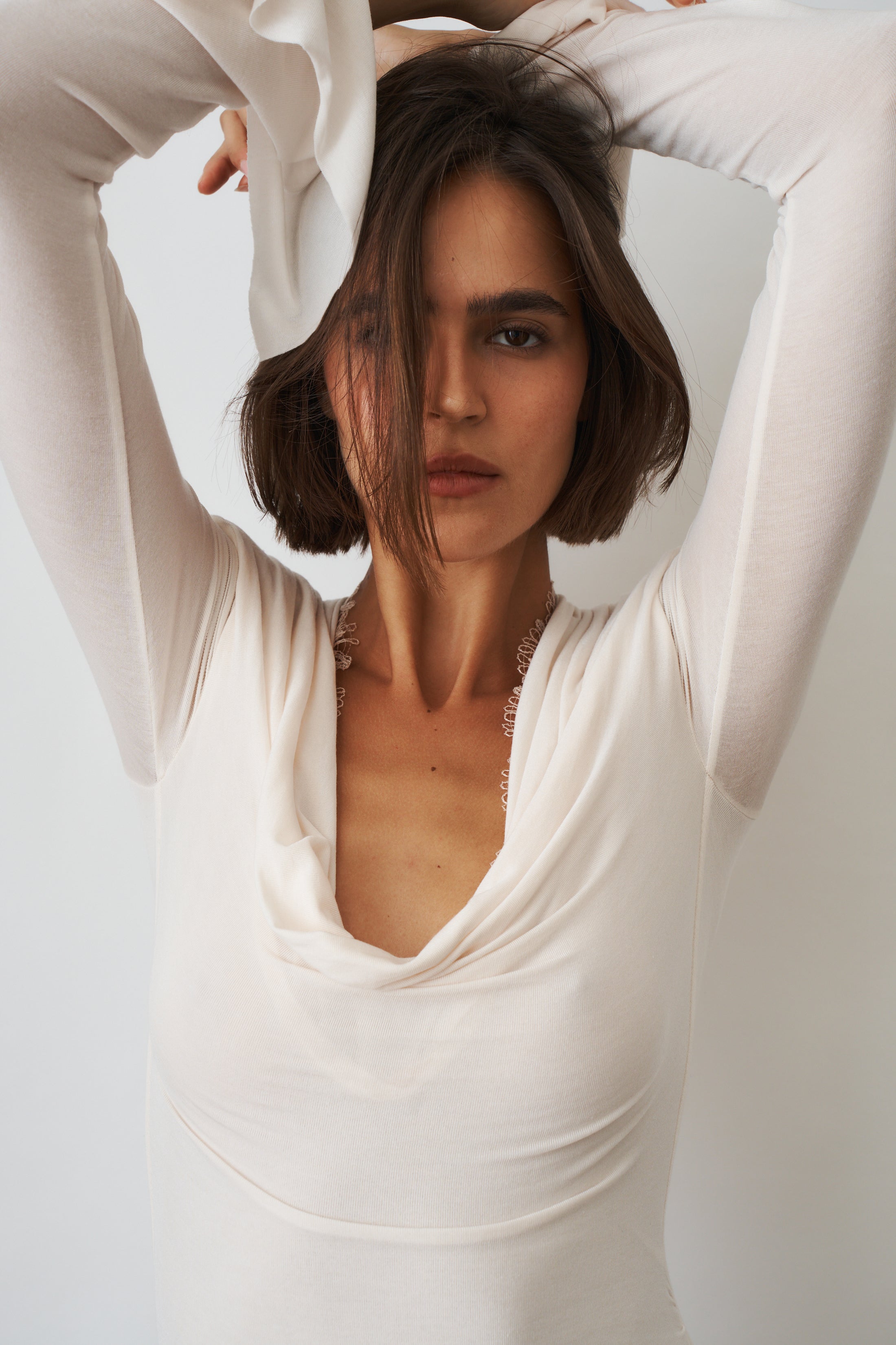 Alma Mini Dress Ivory - DÉSORDRE