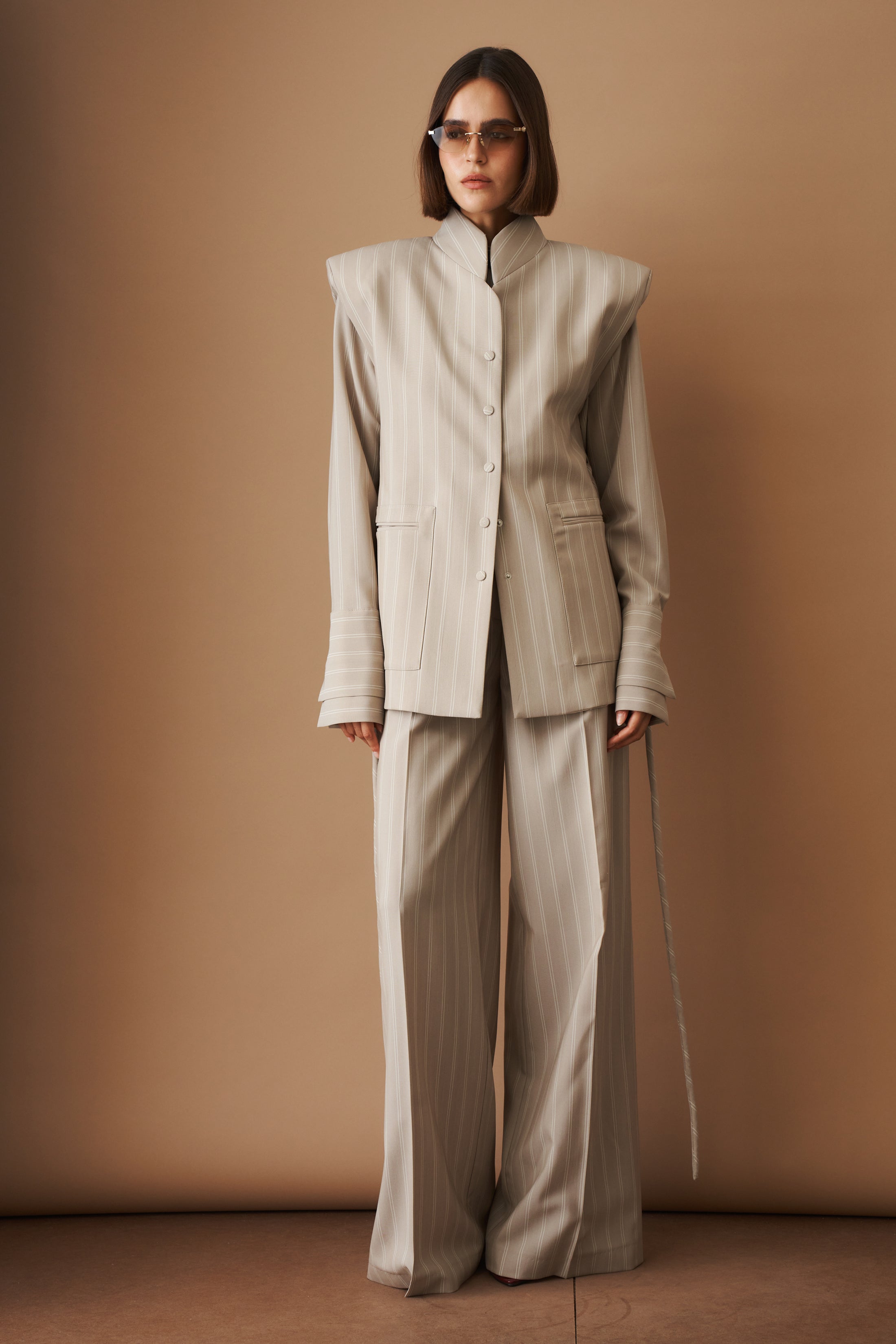 Striped Viscose Wool Vest - DÉSORDRE