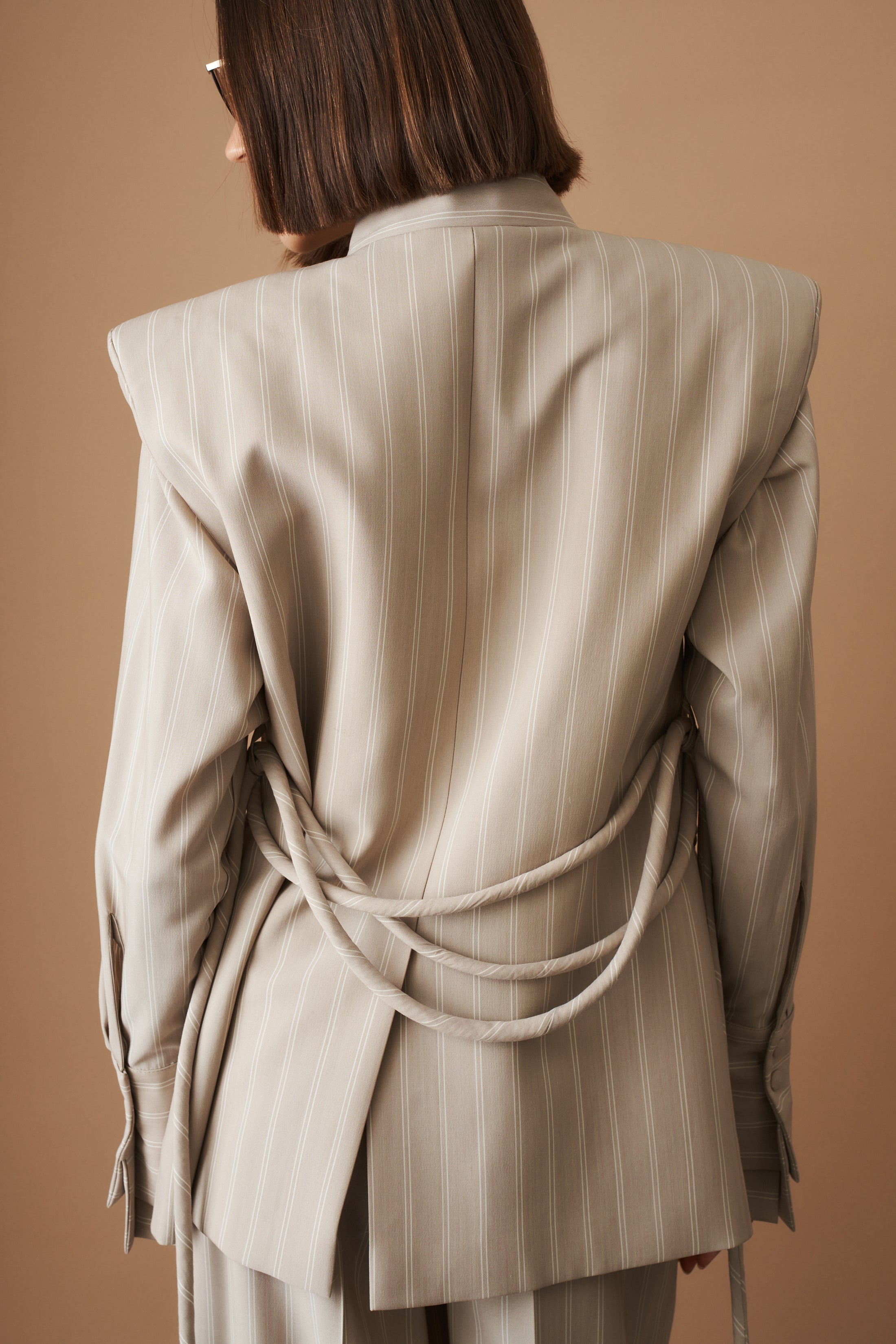 Striped Viscose Wool Vest - DÉSORDRE