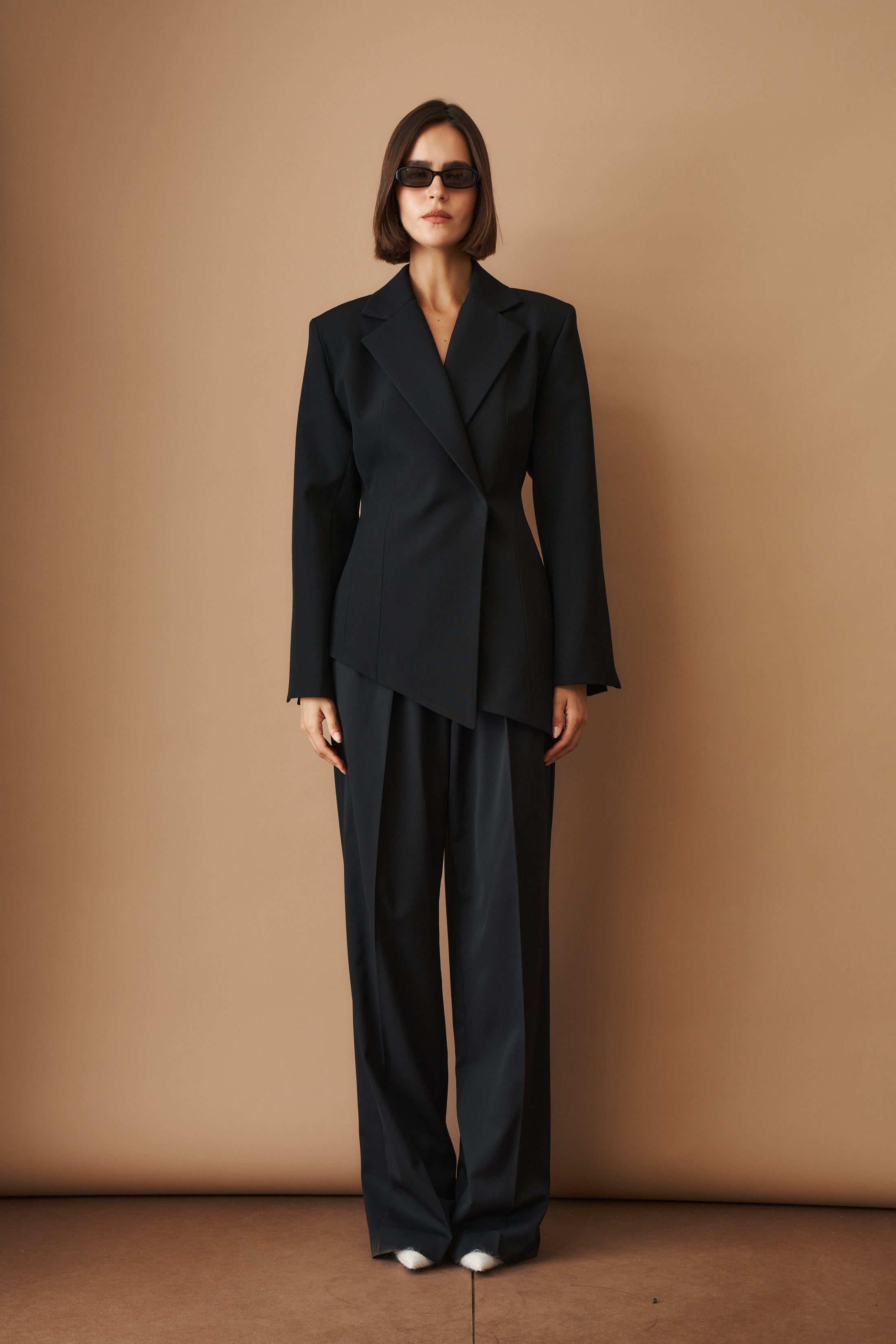 Asymmetric Blazer Black