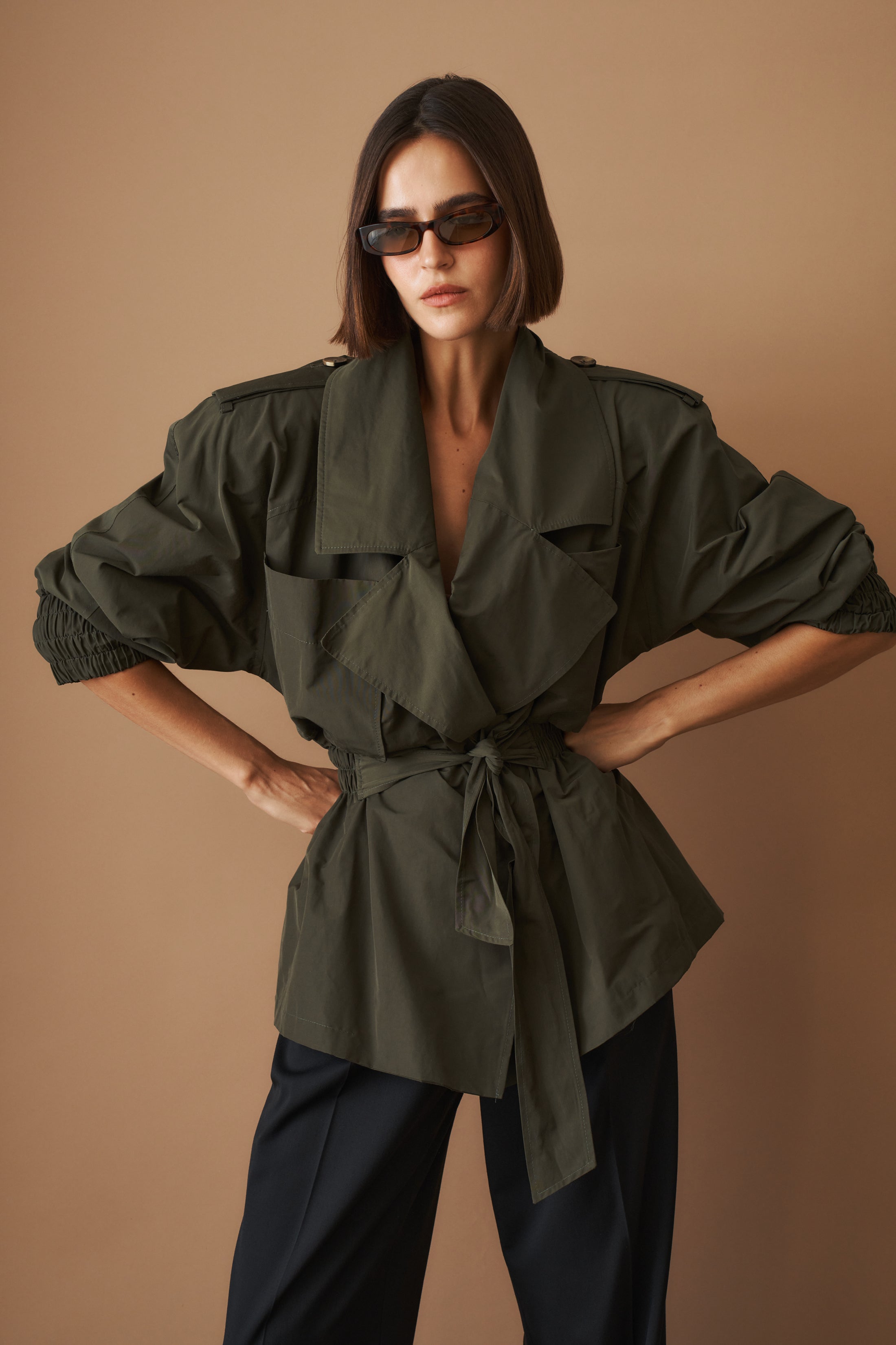 Our Trench Cotton Olive - DÉSORDRE