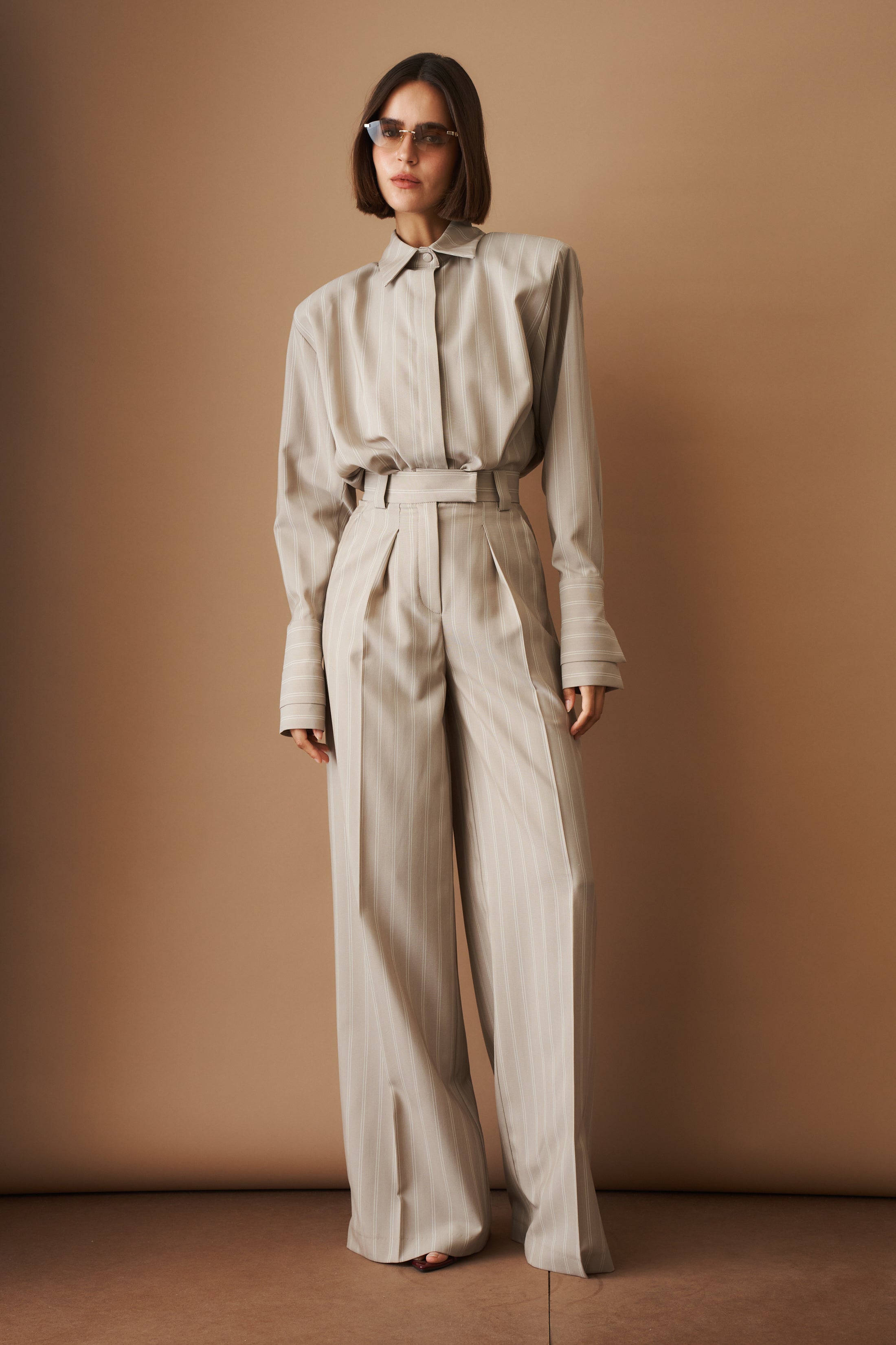 Striped Viscose Wool Bodysuit - DÉSORDRE