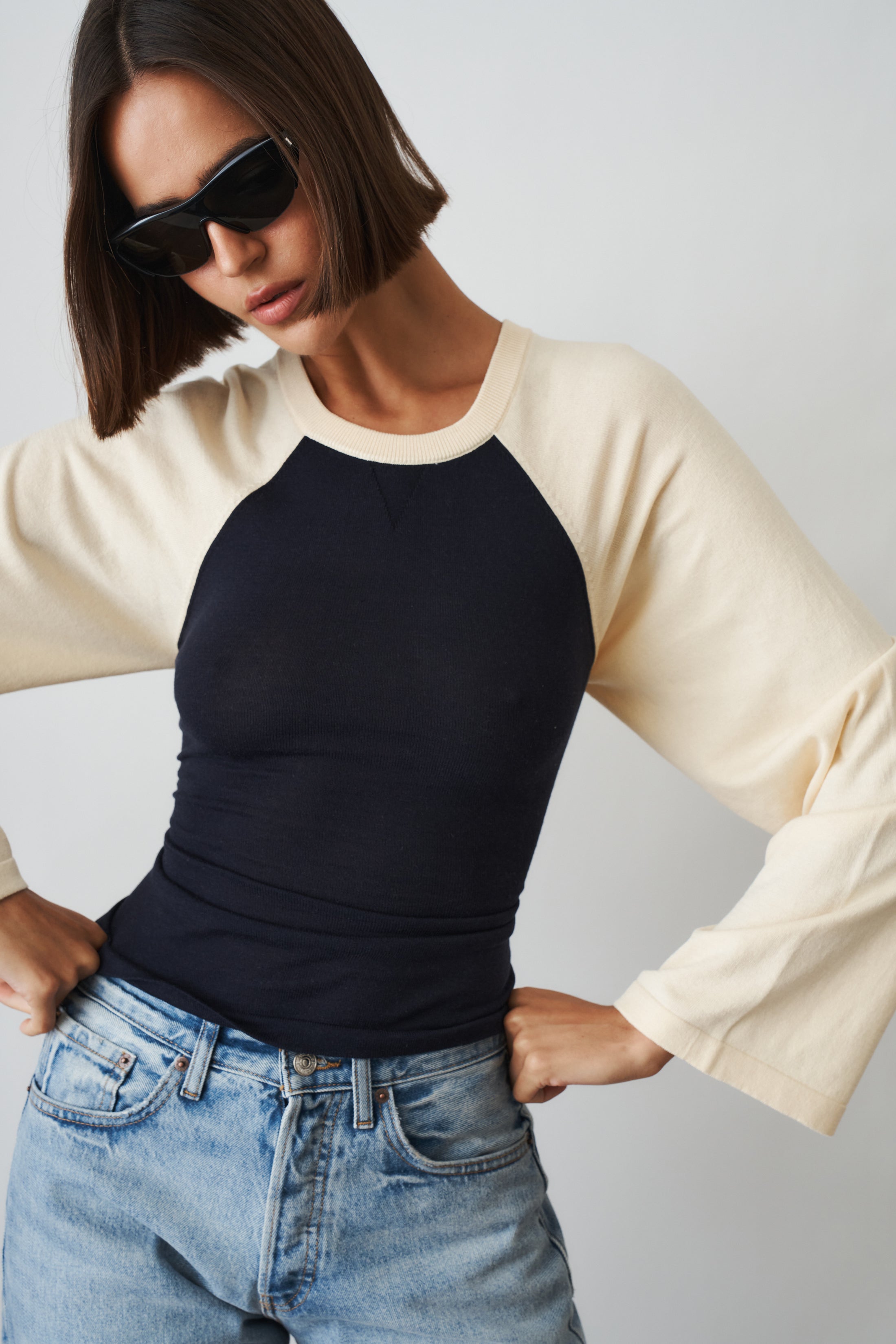 Off-Season Knitted Raglan Shirt - DÉSORDRE