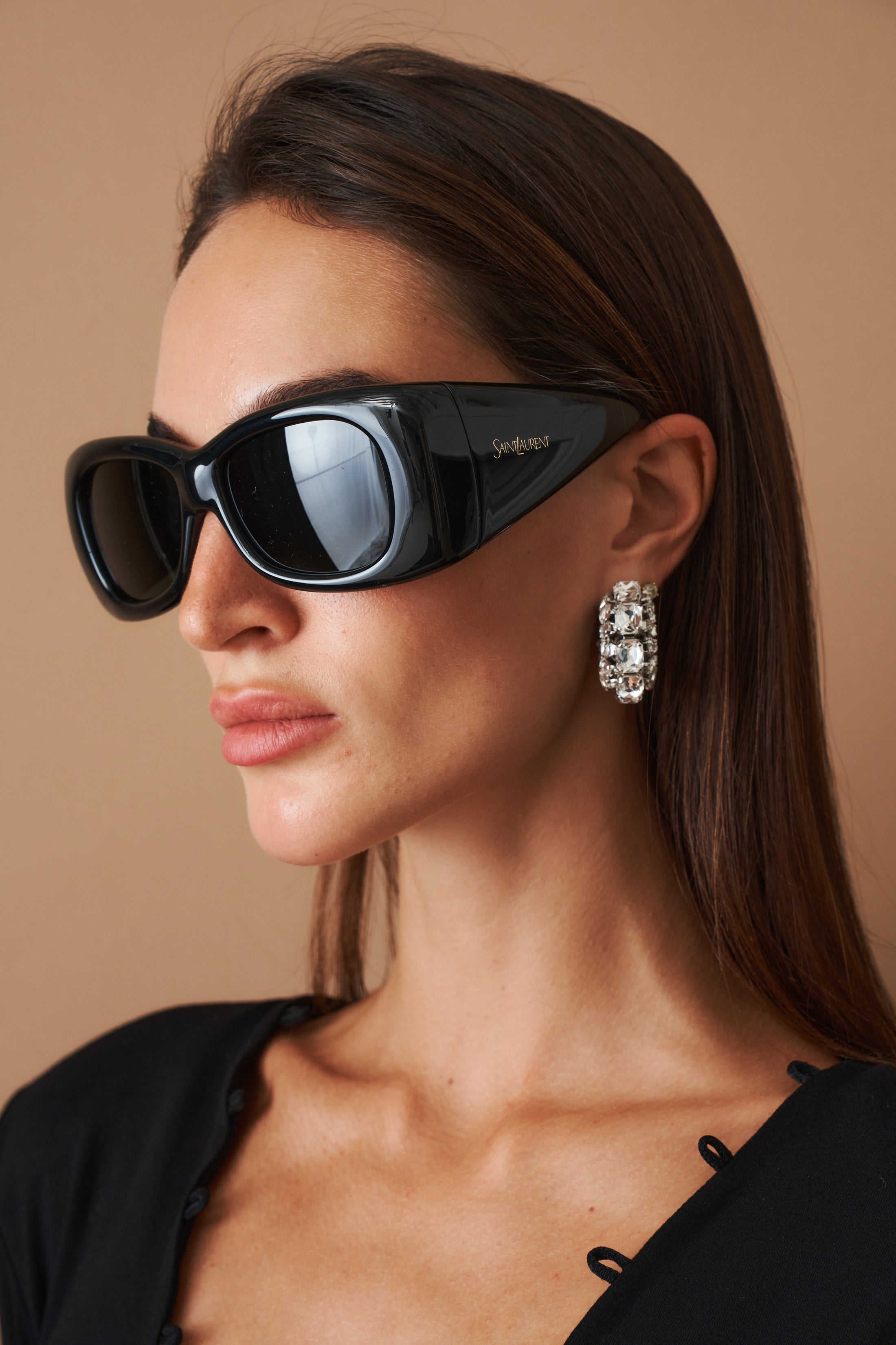 Rectangle Howl Black Sunglasses - DÉSORDRE