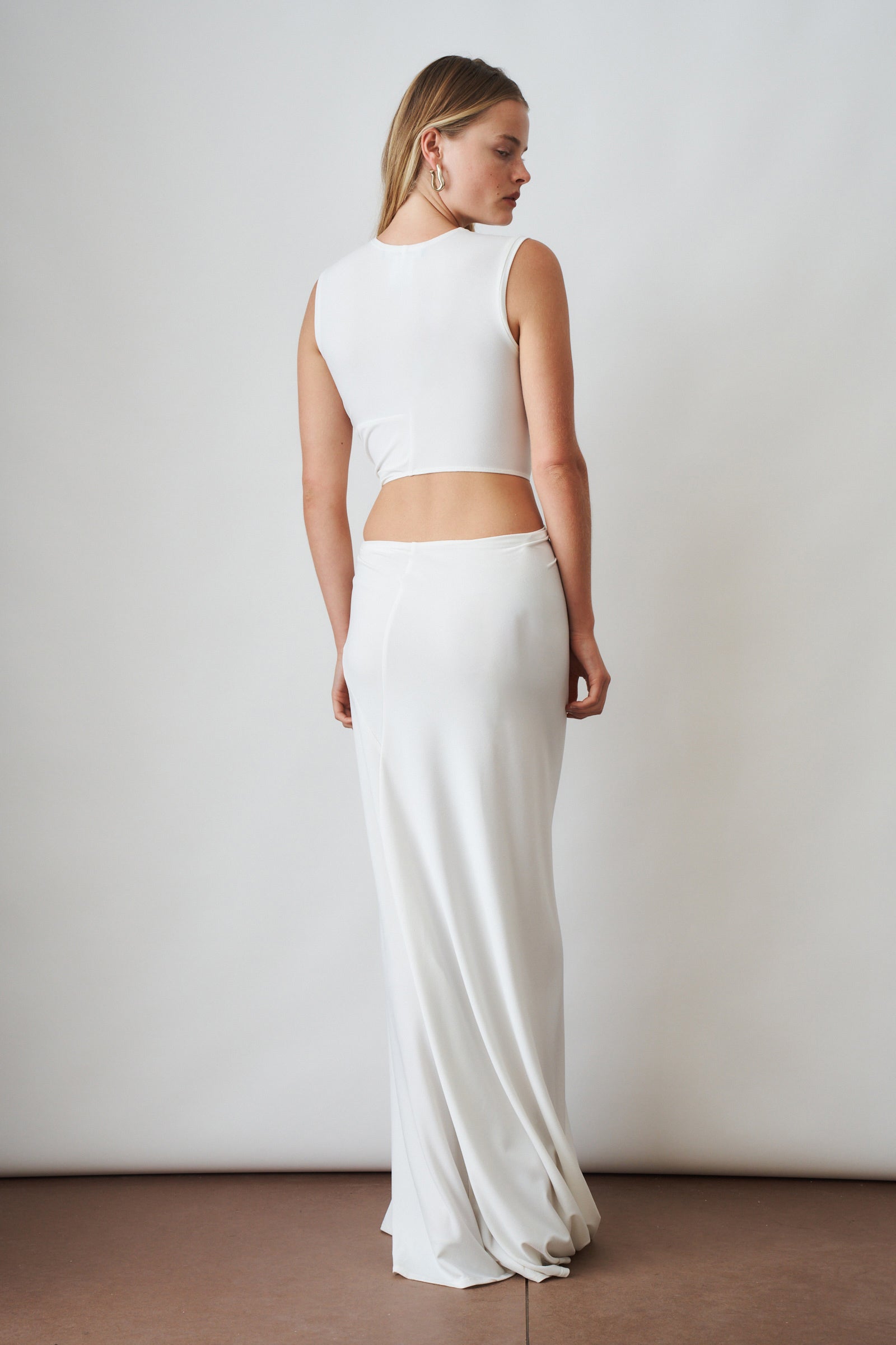 Triple Loop Dress White - DÉSORDRE