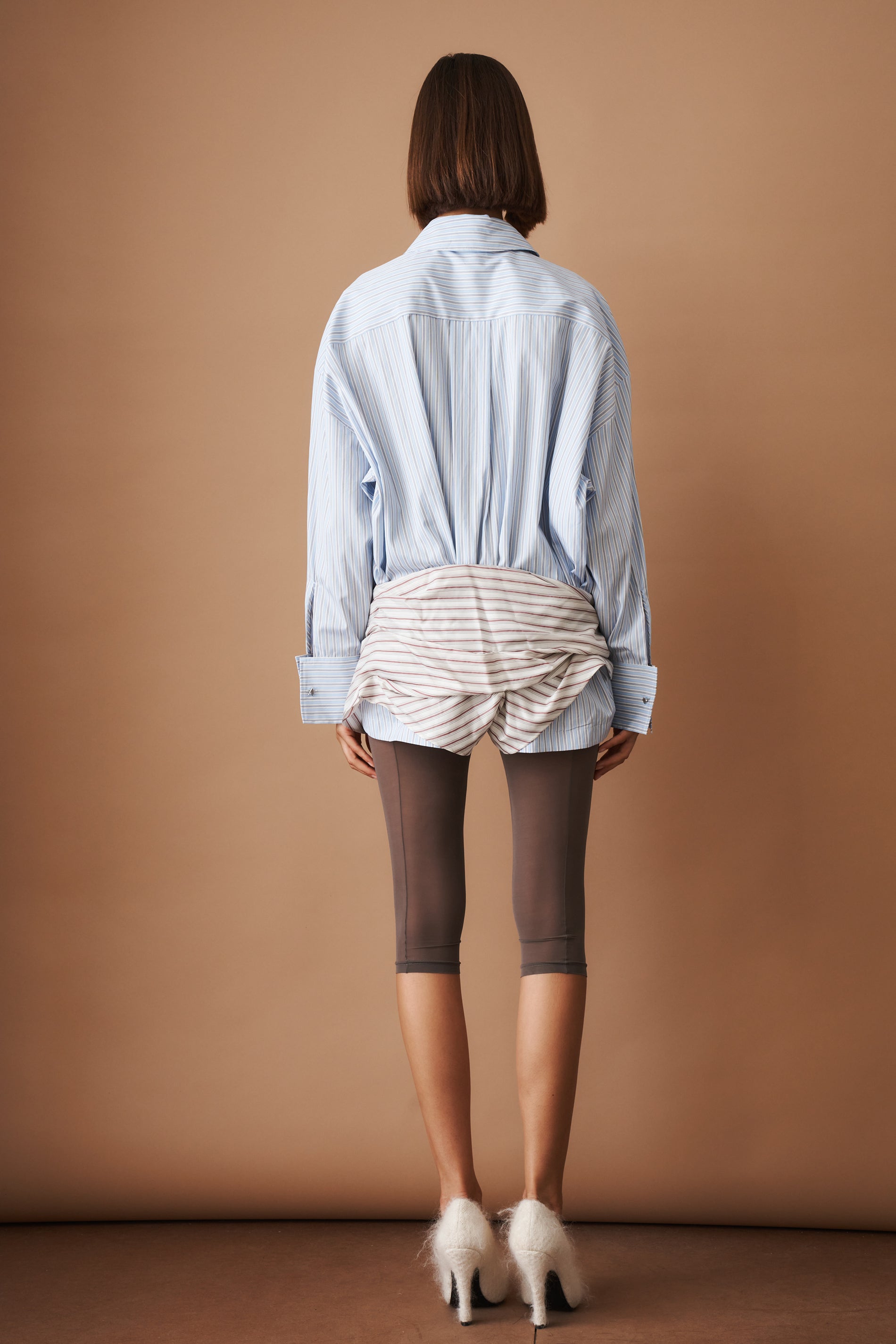 Blue Mini Shirt Dress - DÉSORDRE