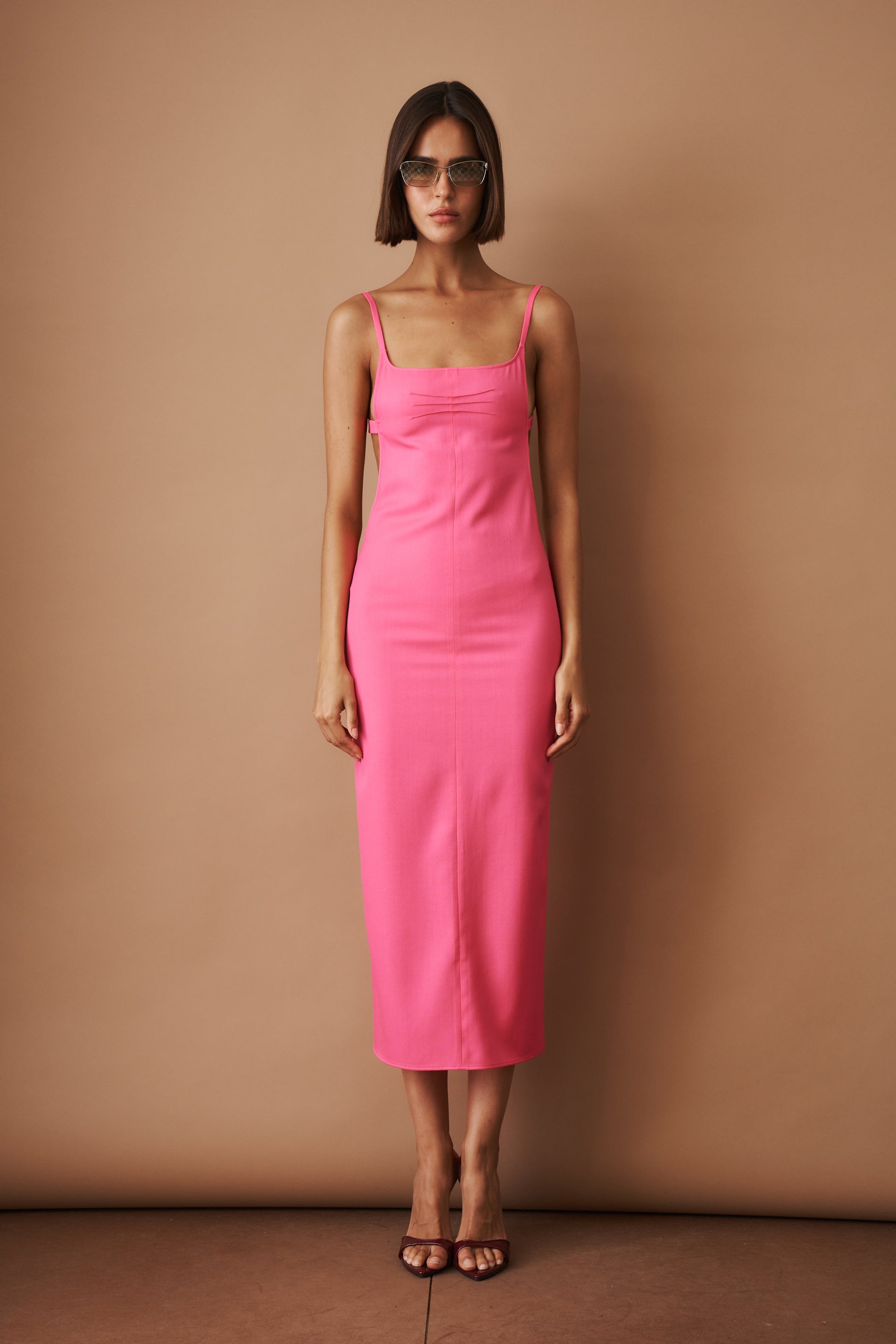 Pink Midi Dress - DÉSORDRE