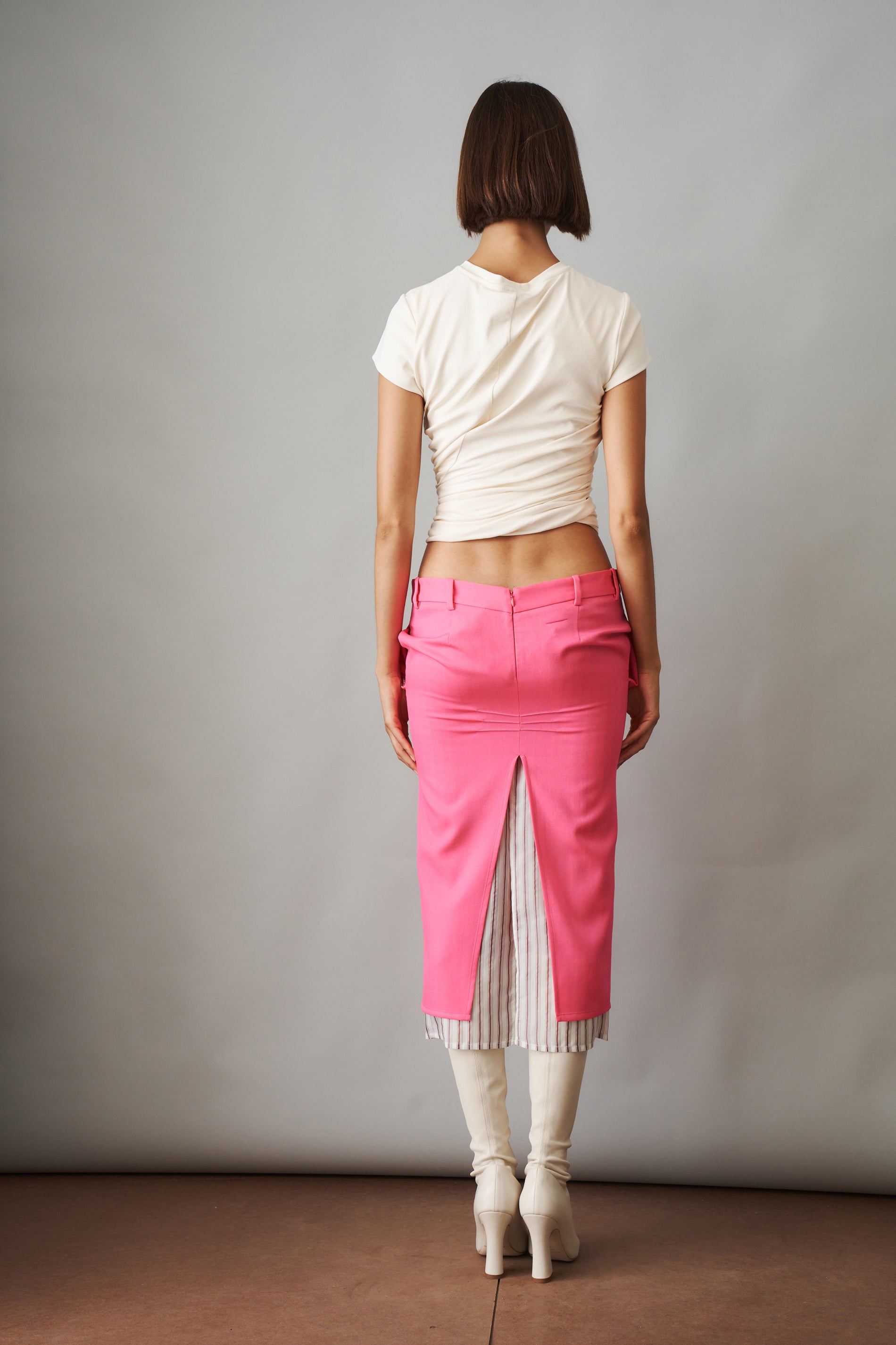 Pink Midi Skirt - DÉSORDRE