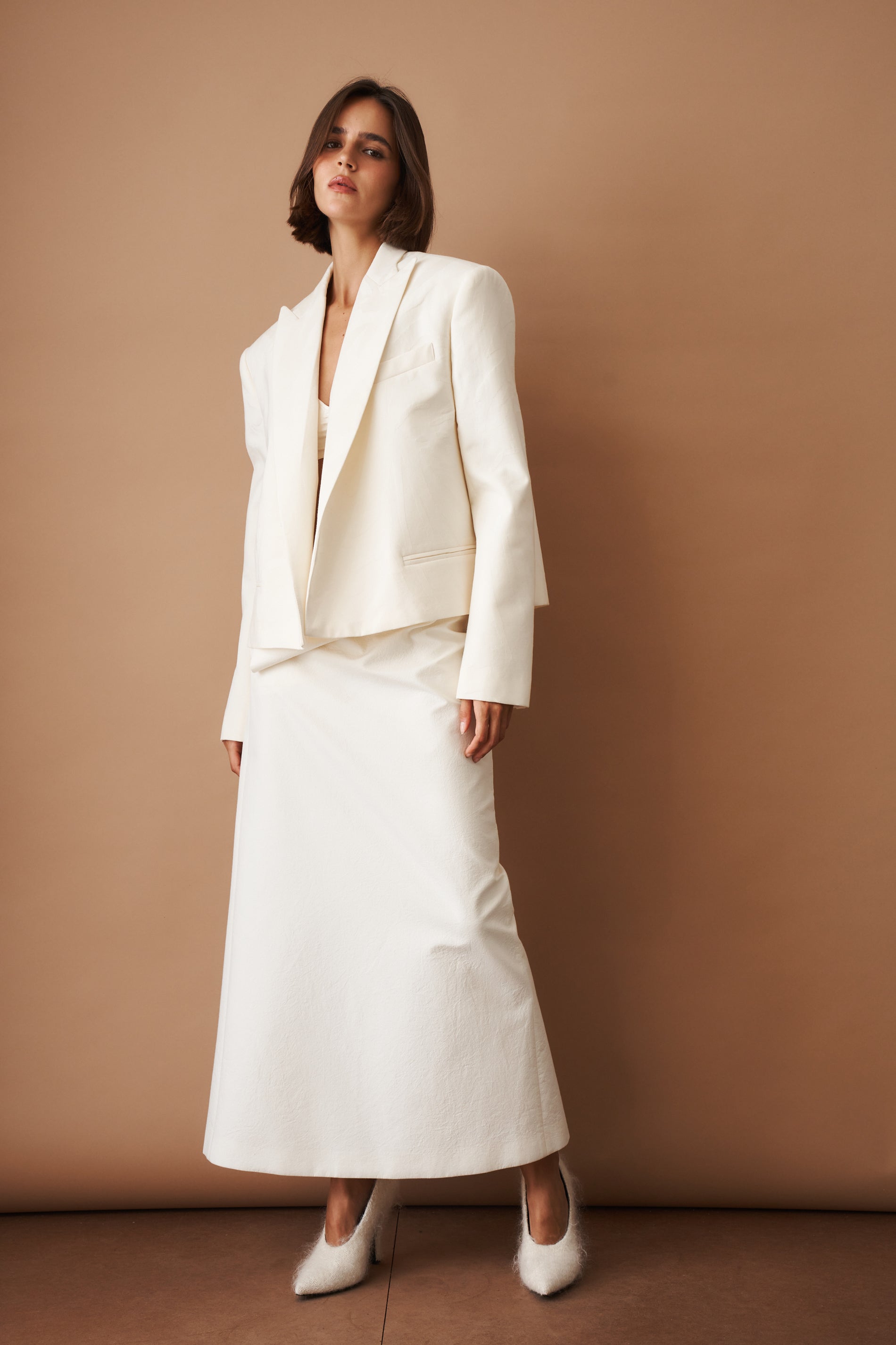 Classic Cream Boxy Blazer - DÉSORDRE