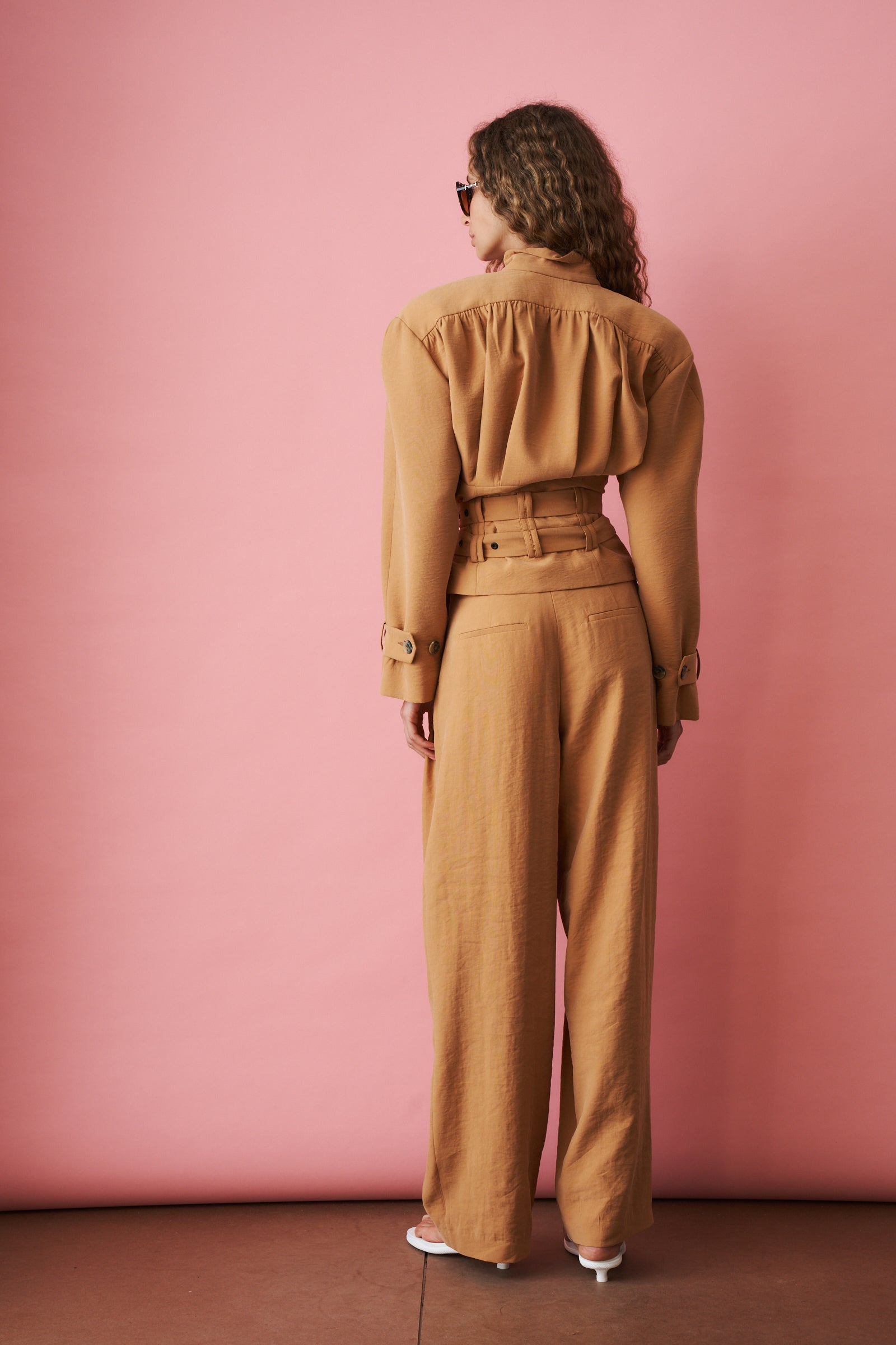Orange Pleat Pant - DÉSORDRE