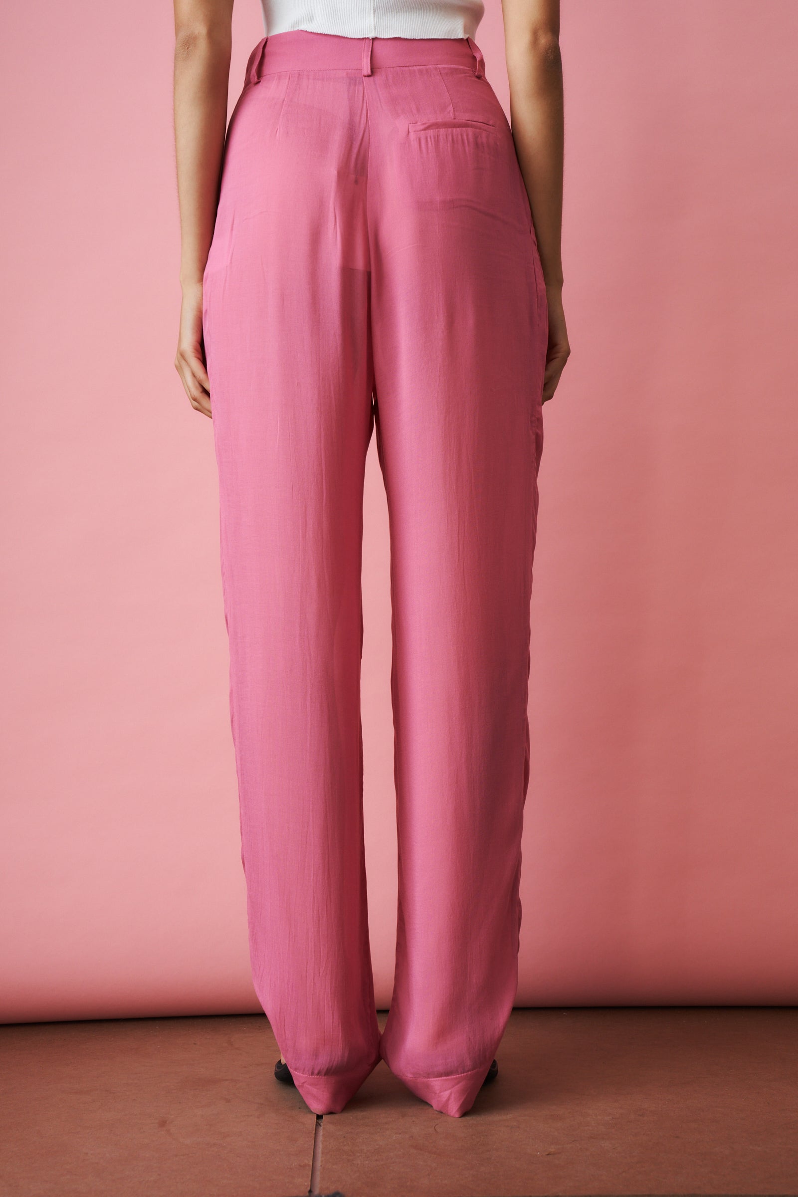 Pink Pleat Pant - DÉSORDRE