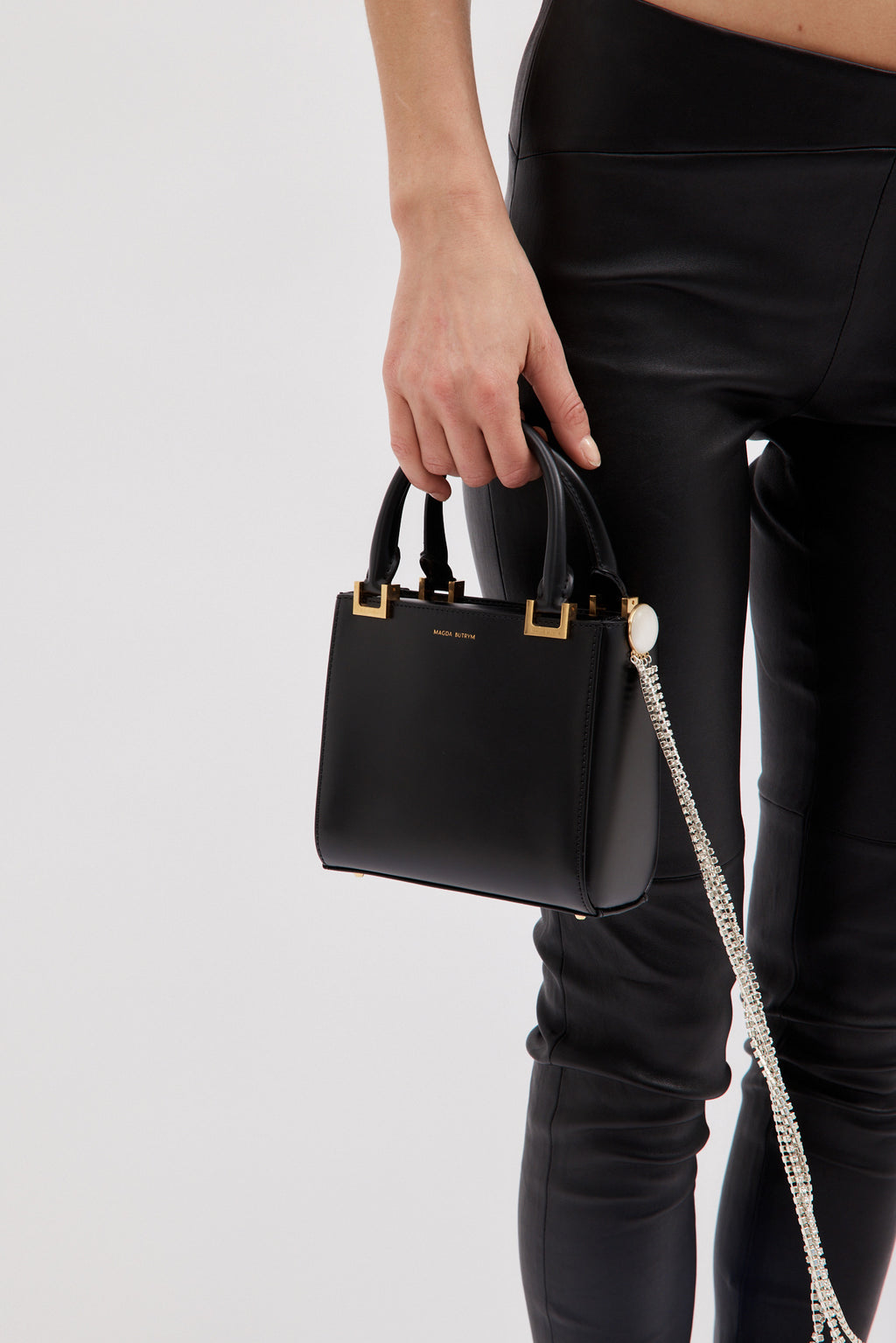 Small Zorya Black Leather Bag