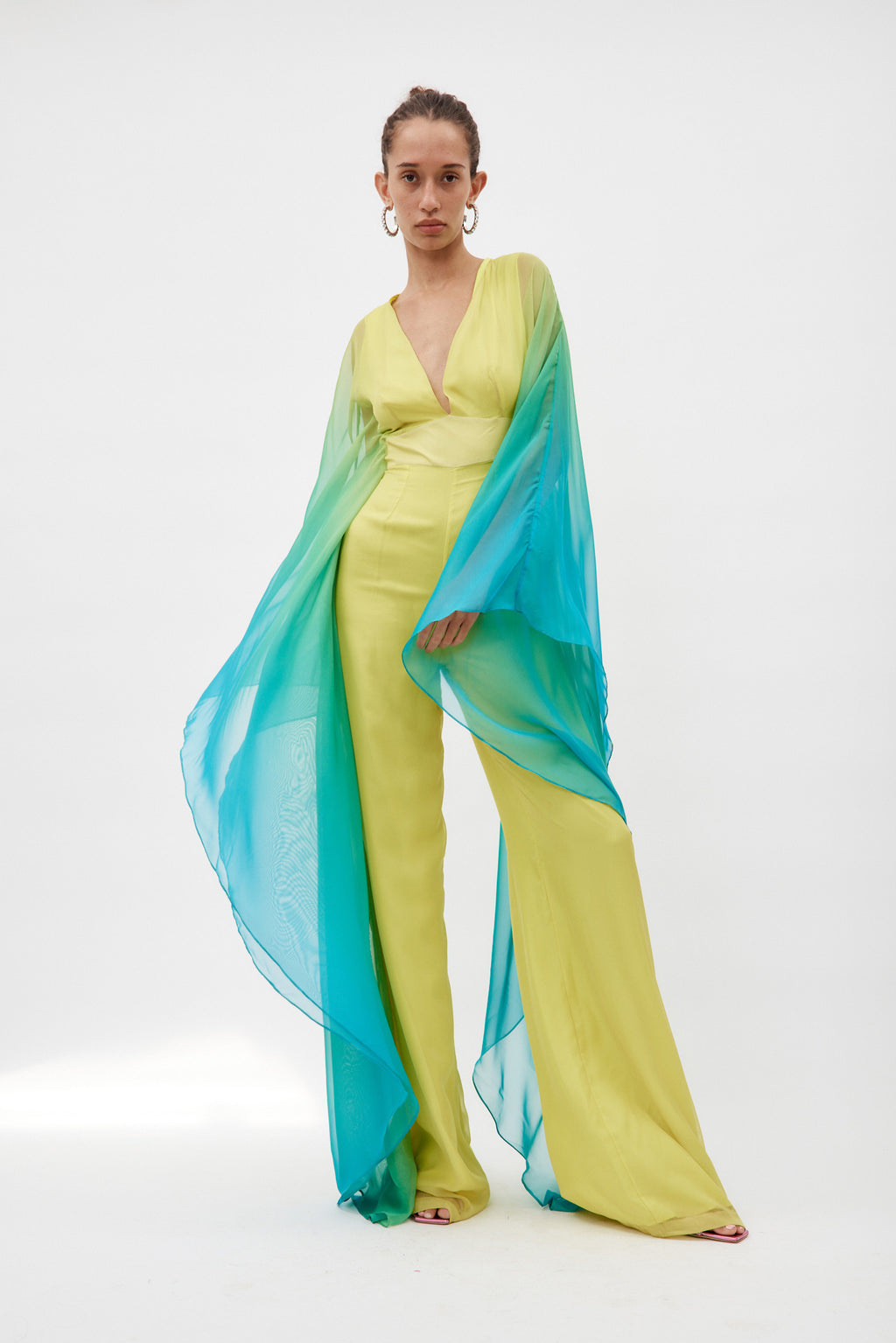 Monica Yellow Ombre Jumpsuit