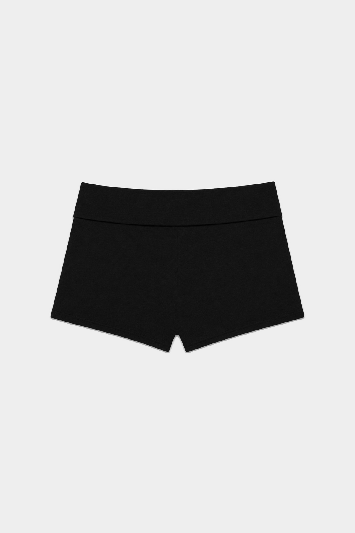 Clementine Signature Logo Foldover Short Black | Sporty & Rich at Désordre