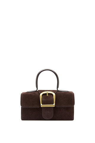 3.55 Brown Suede Mini Satchel