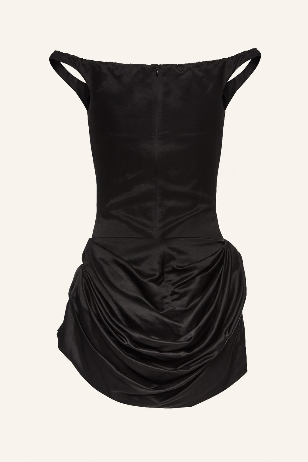 Off Shoulder Mini Black Dress