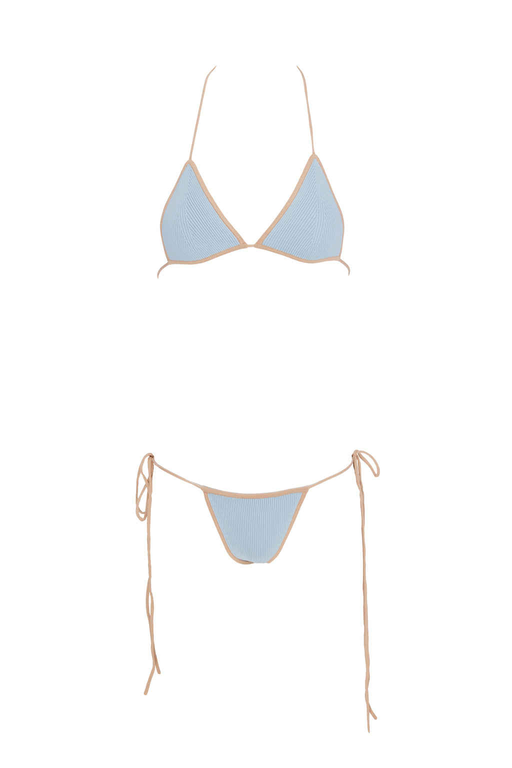 Knit Light Blue Bikini