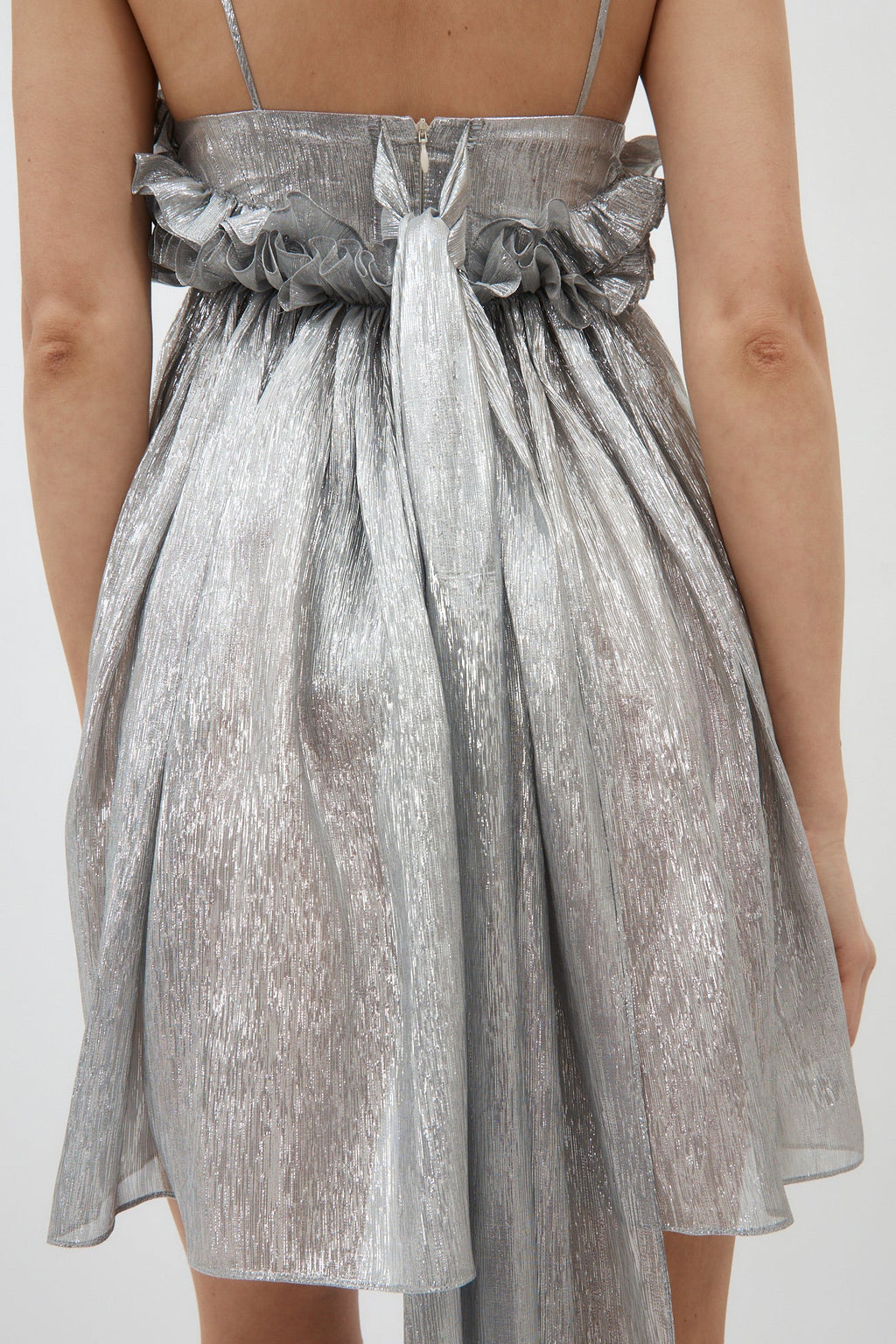 Ari Silver Mini Dress