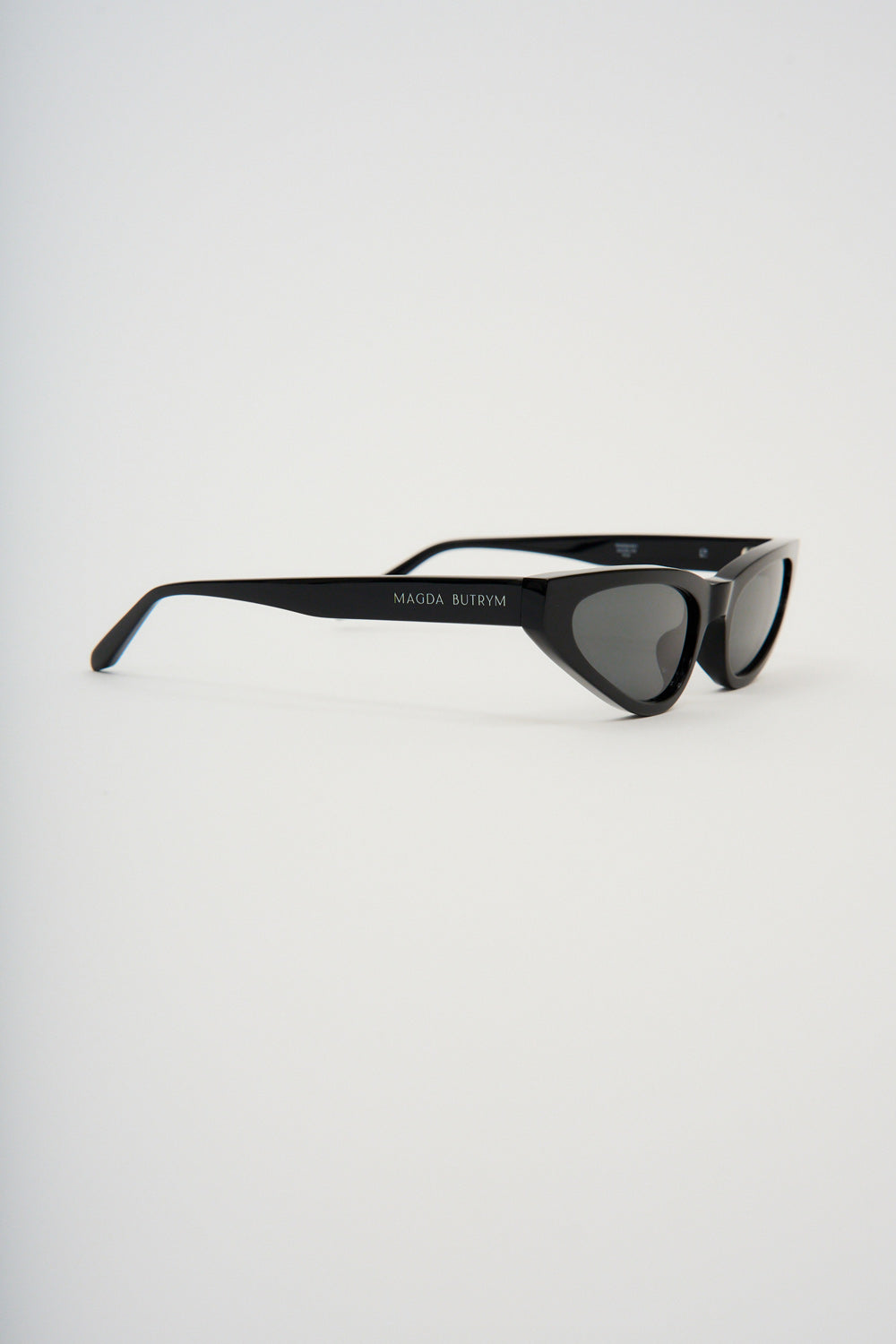 Narrow Cat Eye Black Sunglasses