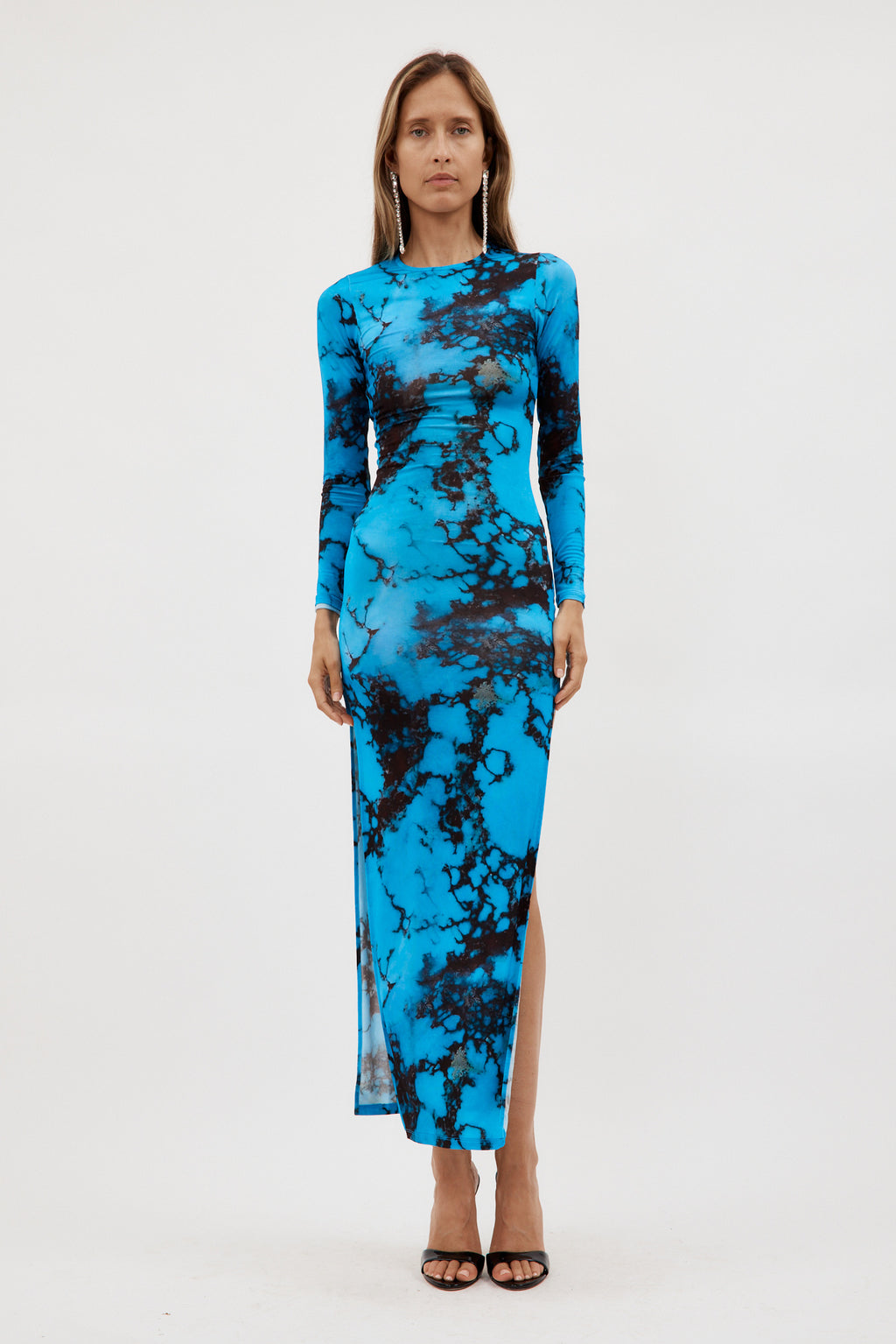 High Tide Turquoise Stone Dress With Slits
