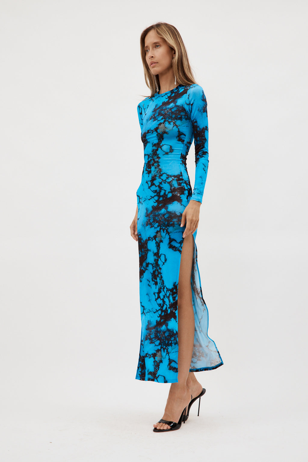 High Tide Turquoise Stone Dress With Slits