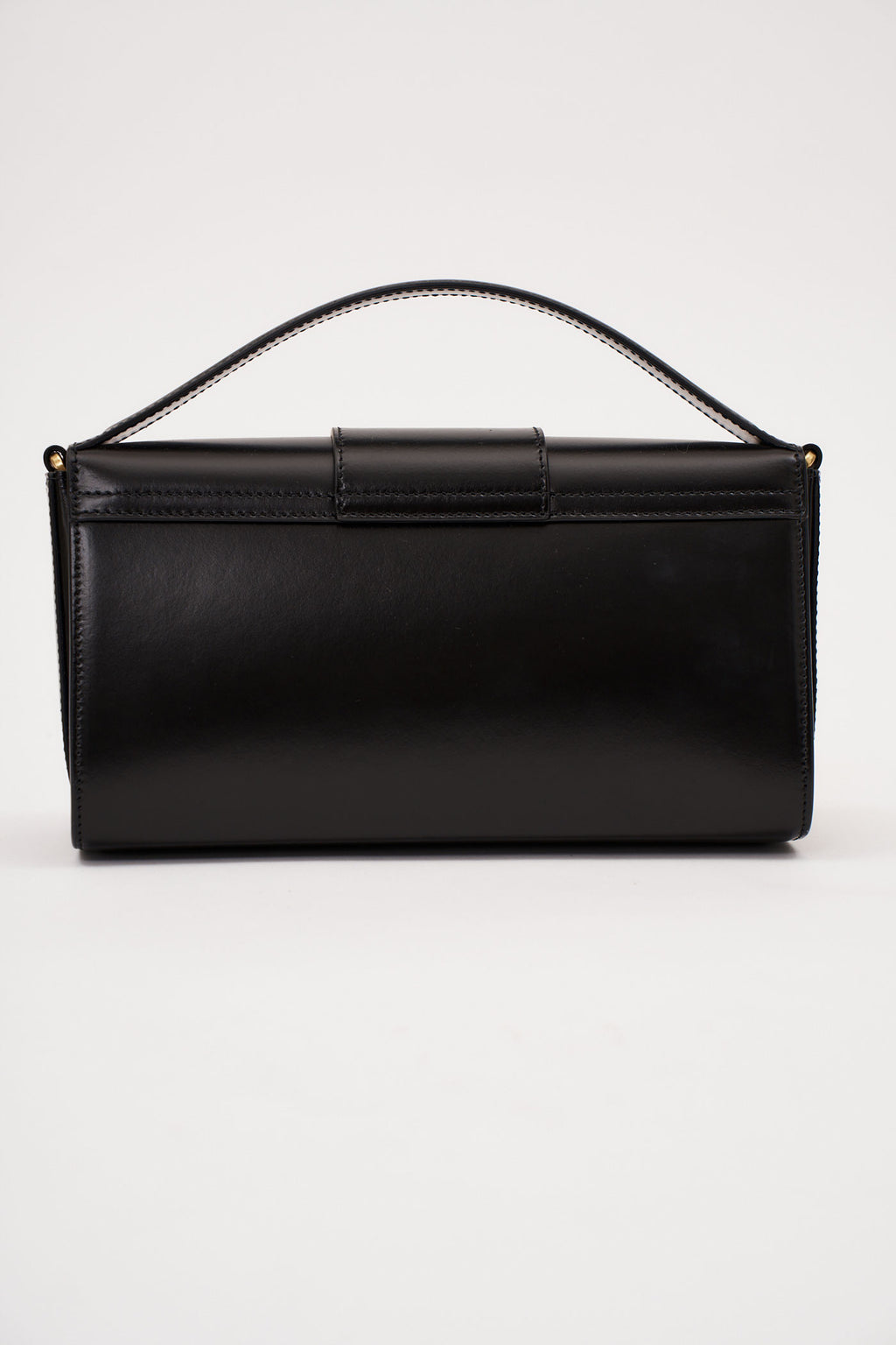 11.1 Black Mini Satchel with Flat Handle