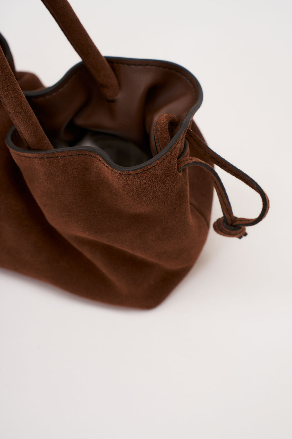 21.55 Brown Suede Mila Mini Tote