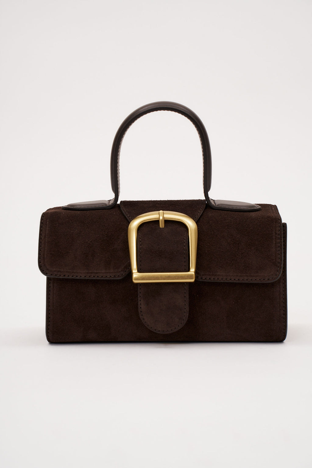 3.55 Brown Suede Mini Satchel