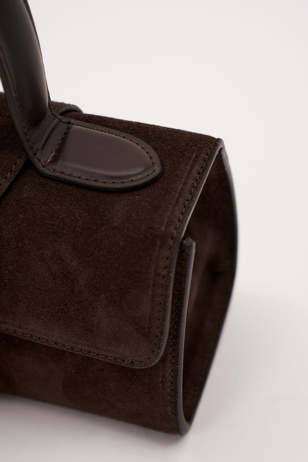 3.55 Brown Suede Mini Satchel