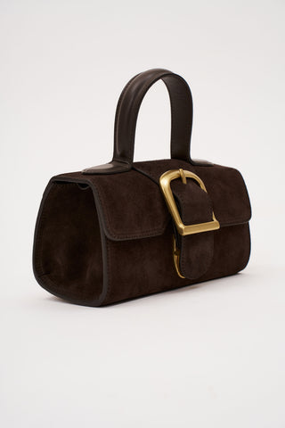 3.55 Brown Suede Mini Satchel