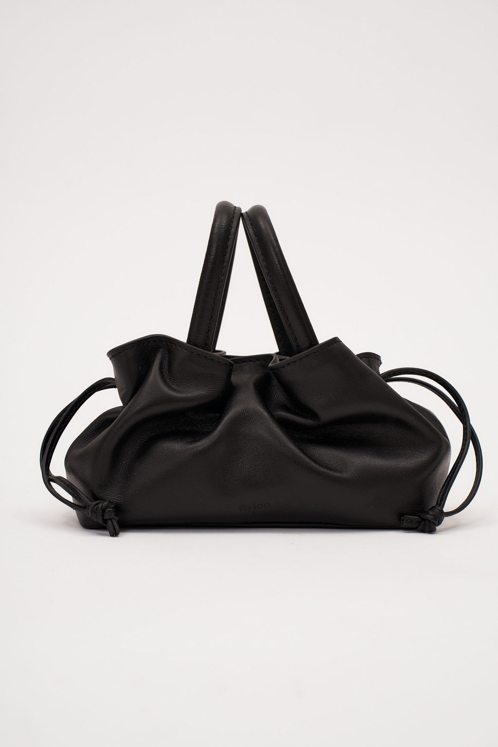 21.1 Black Smooth Mila Mini Tote