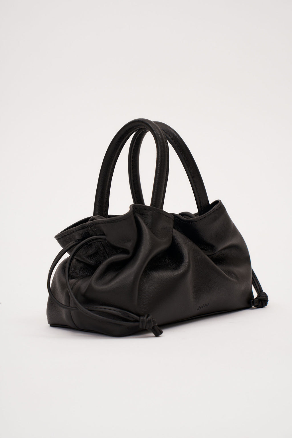 21.1 Black Smooth Mila Mini Tote