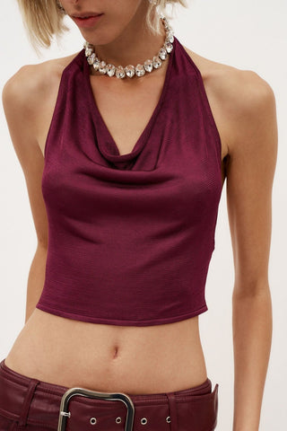 Cinnabar Burgundy Top