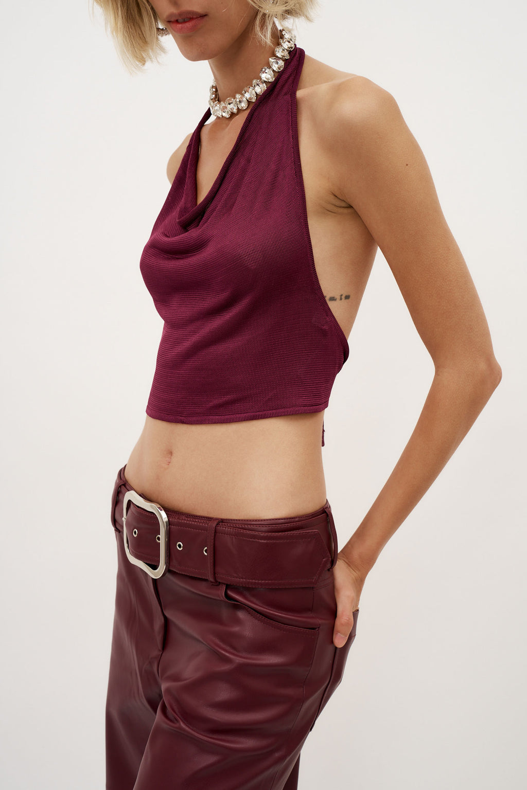 Cinnabar Burgundy Top