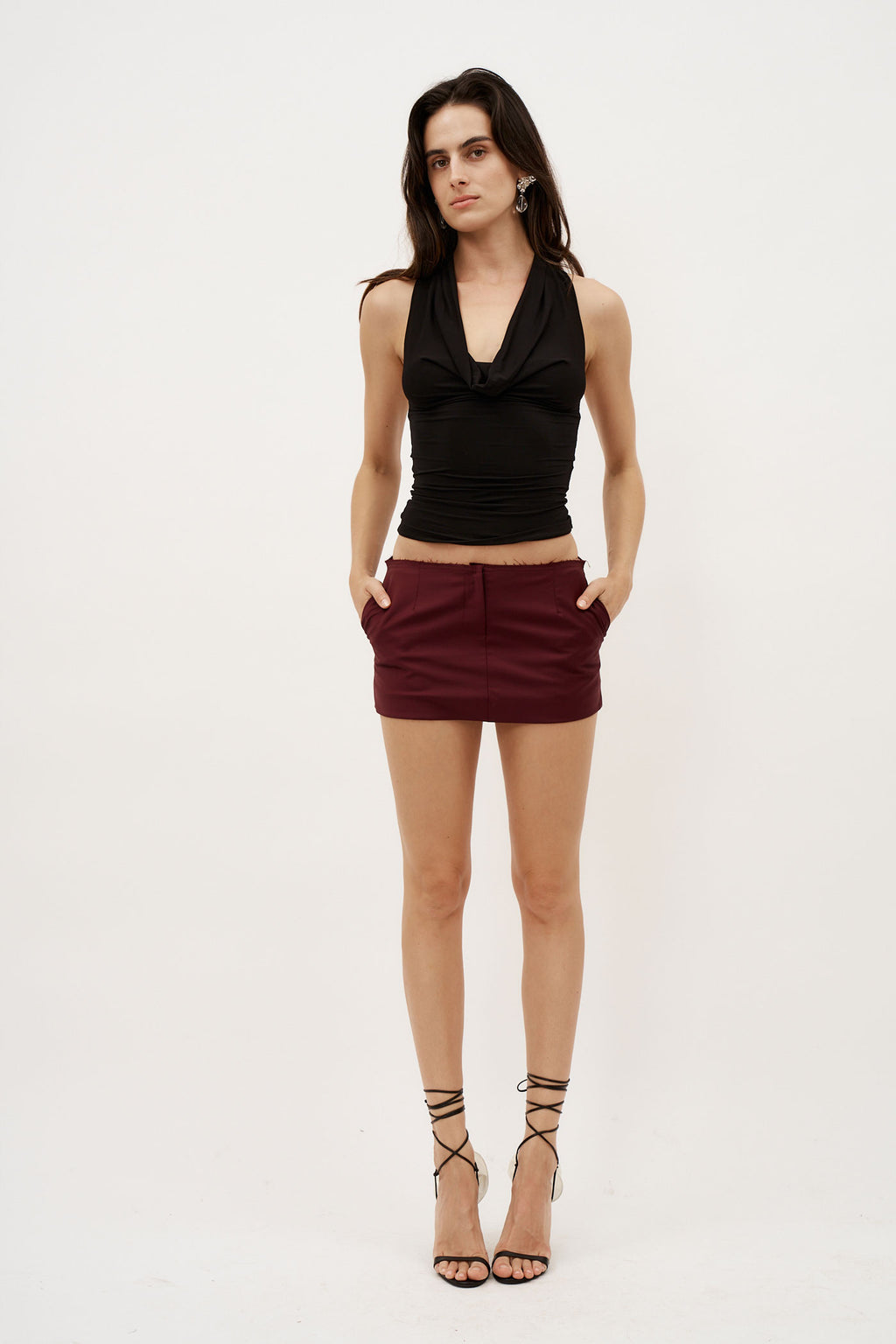 Salas Burgundy Skirt