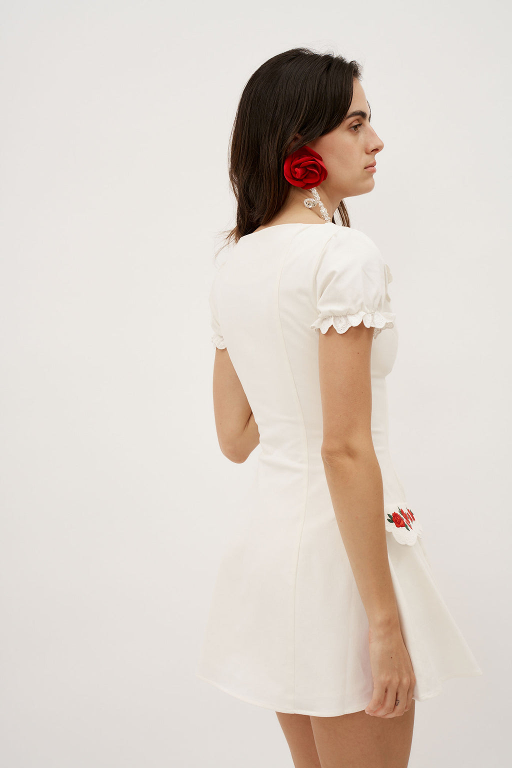 Rosas Off White Dress