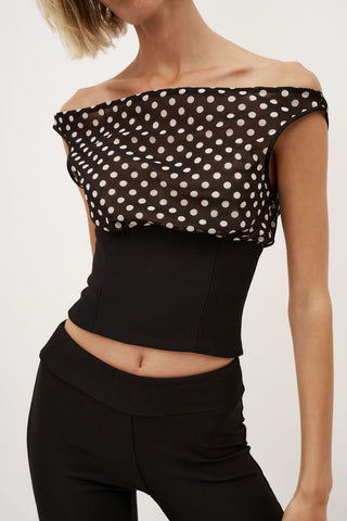 Remi Polka Dot Top