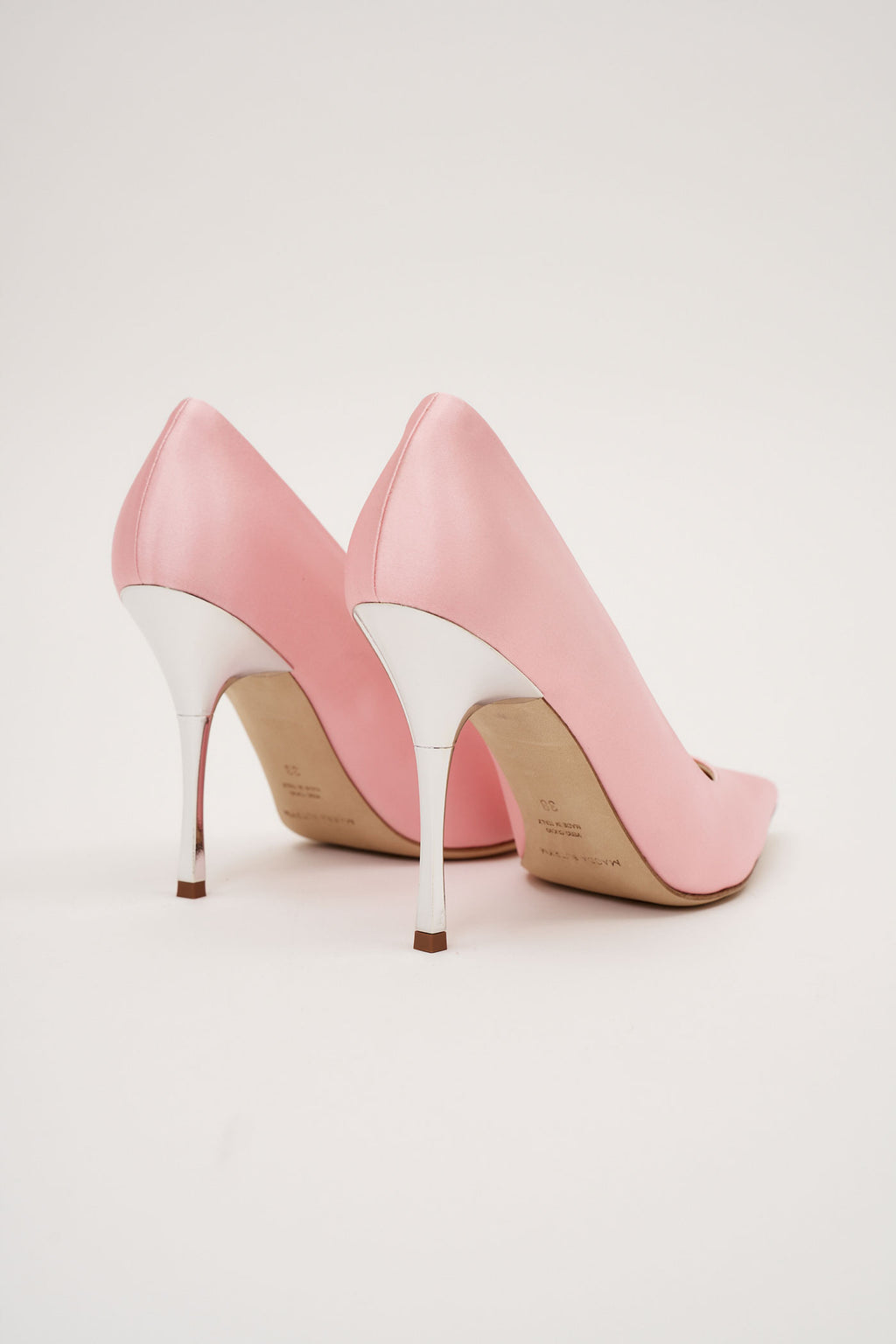 Pointed Toe Satin Pink Pumps