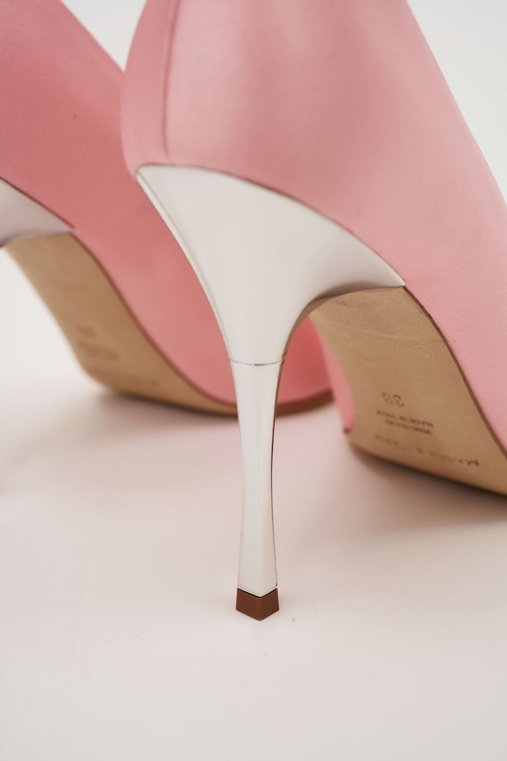 Pointed Toe Satin Pink Pumps