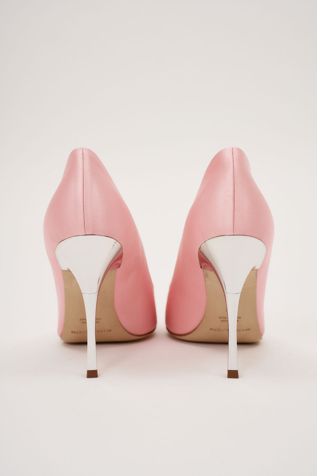 Pointed Toe Satin Pink Pumps